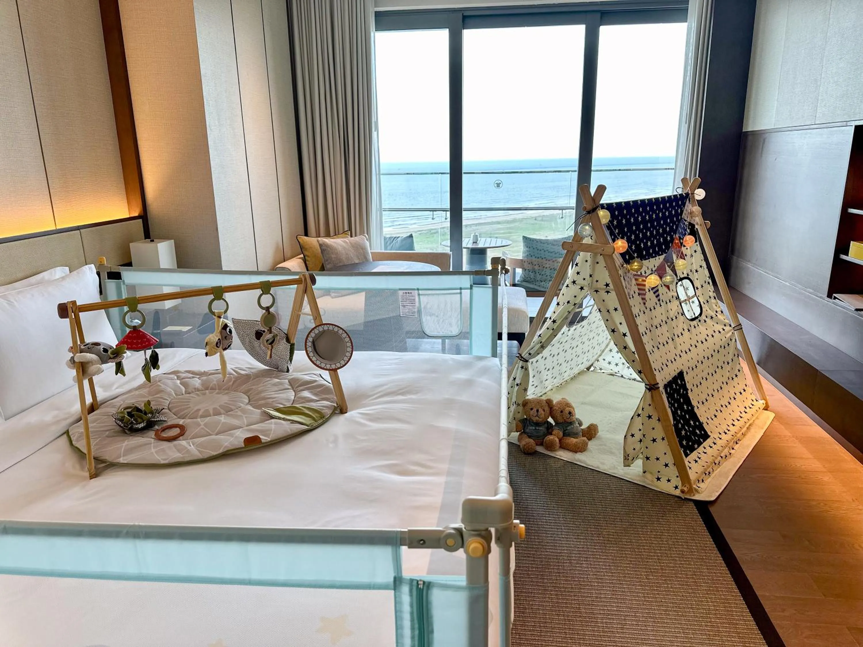 Bed in New World Hoiana Hotel