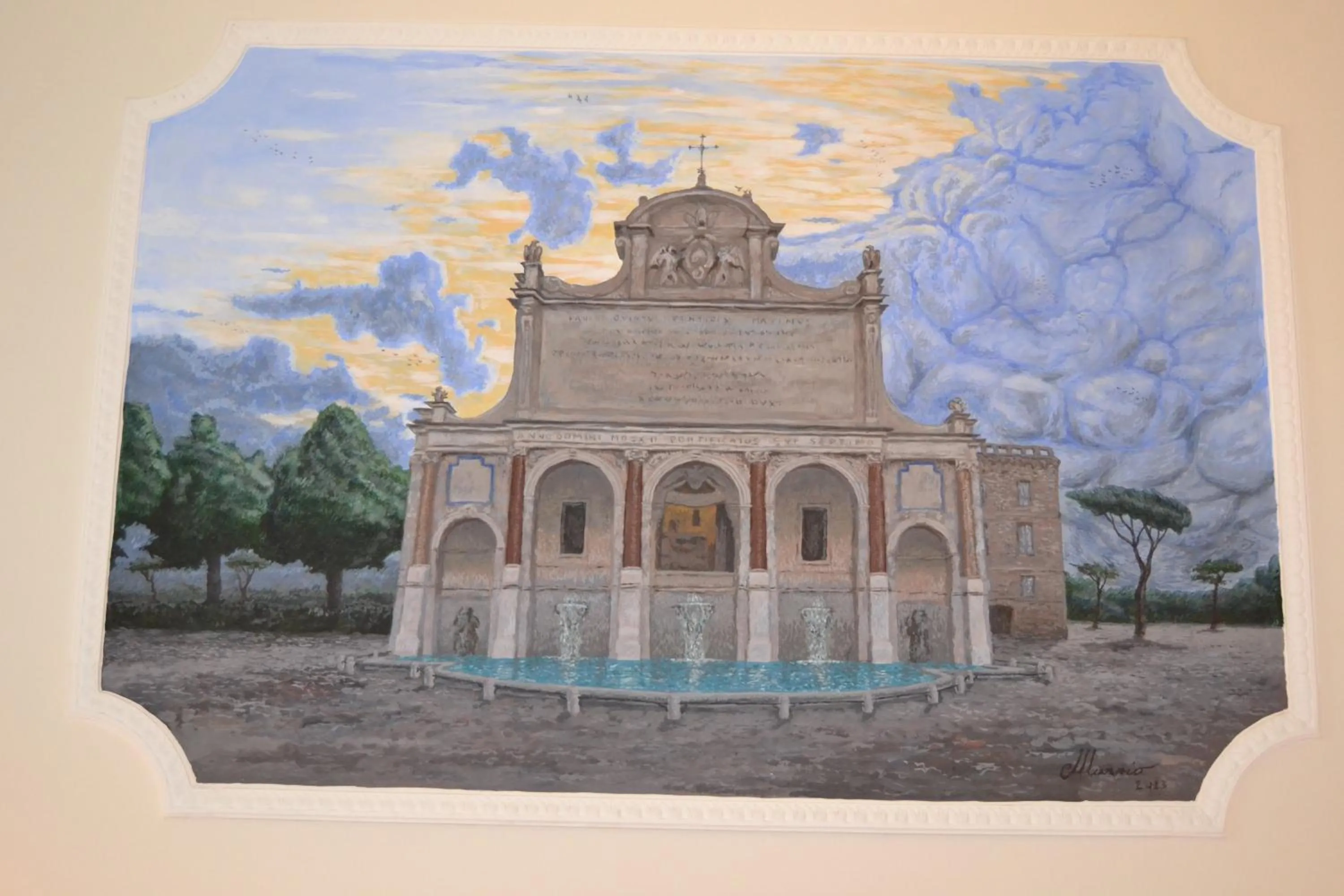 Decorative detail in Sleep In Rome Ludovisi