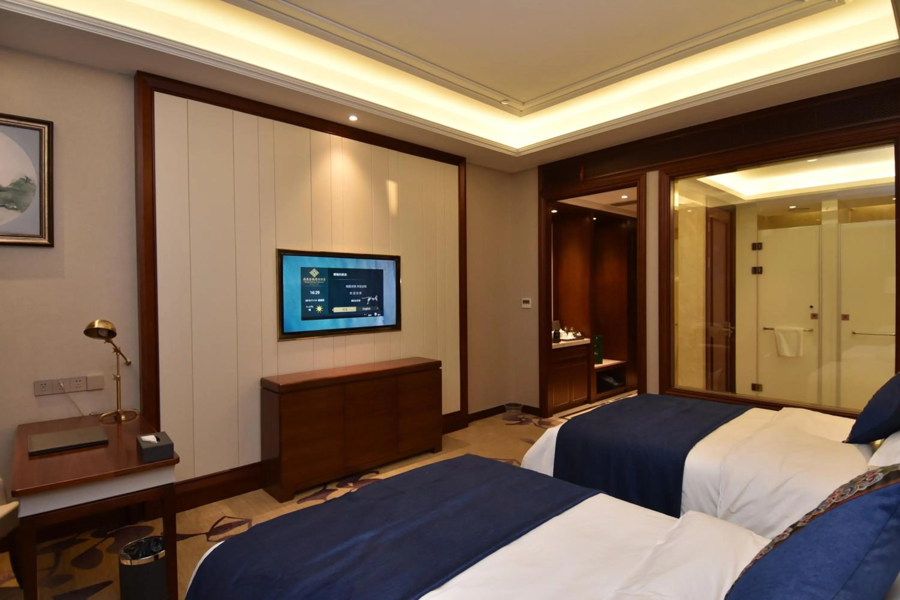 Bedroom, Bed in Taizhou Haiyan Jinling International Hotel