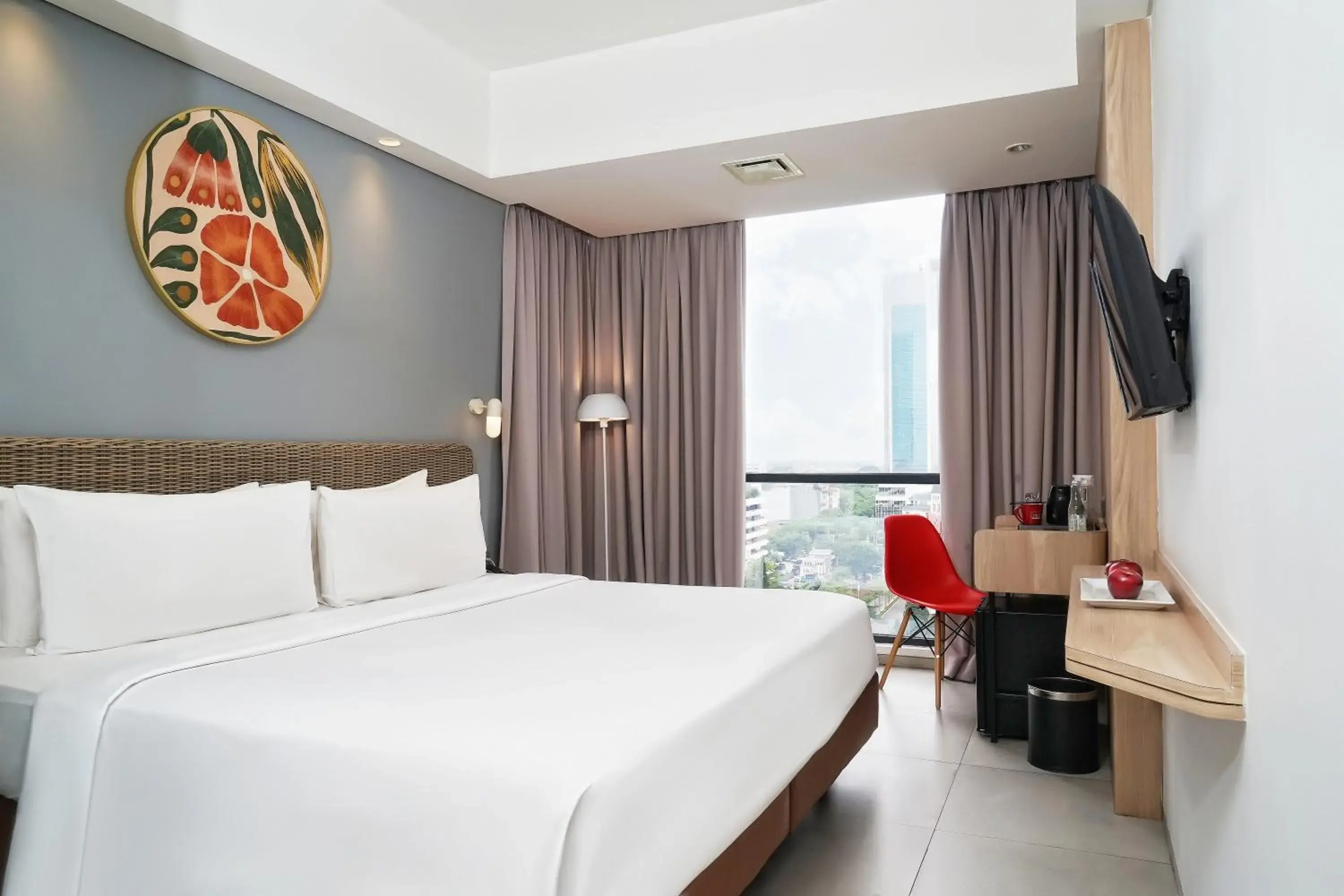 Deluxe Double or Twin Room with City View in Neo Hotel Puri Indah Deluxe Double or Twin Room with City View in Neo Hotel Puri Indah