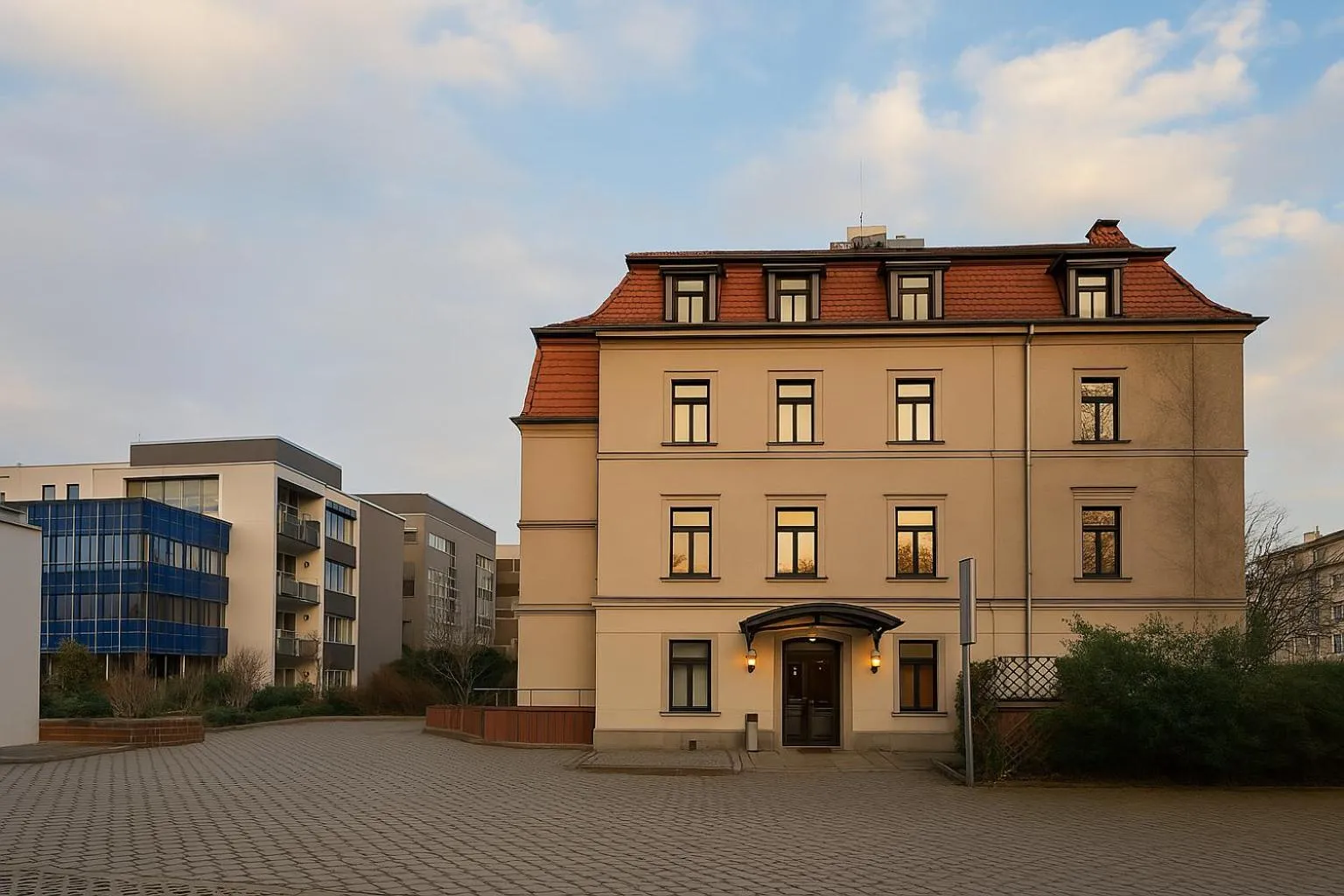 Property building in Hotel Villa Noel am Hauptbahnhof