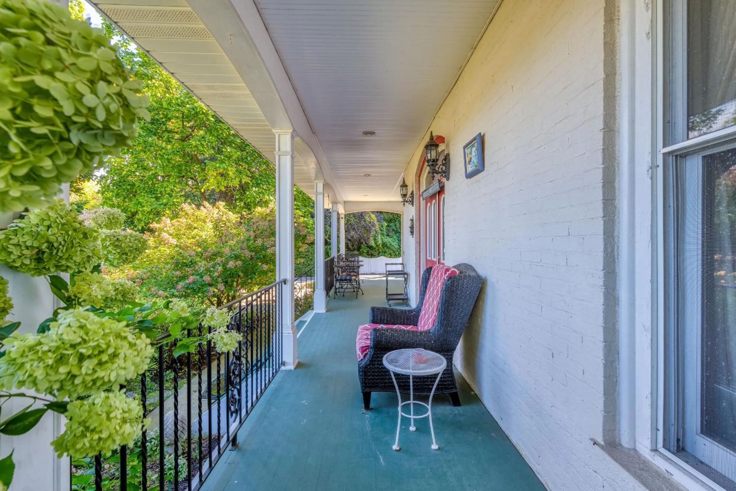 Patio in Monroe Manor Inn