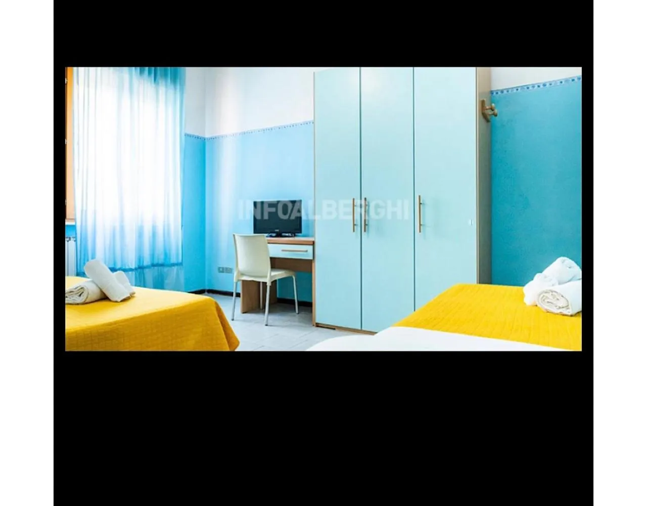 Bed in Hotel Silvana Beach