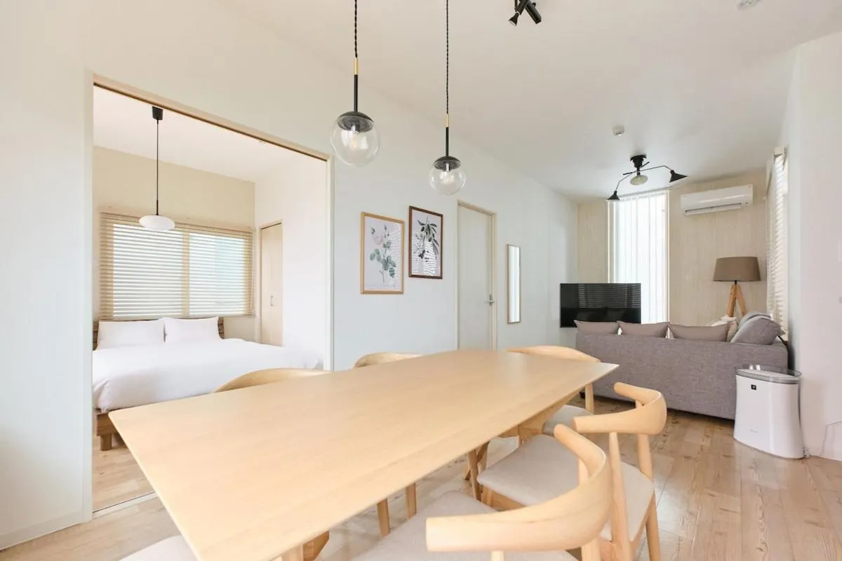 Living room, Bed in SAPPORO HILLS