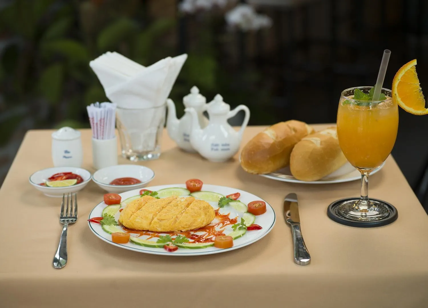 Breakfast in Le Soleil Boutique Hotel