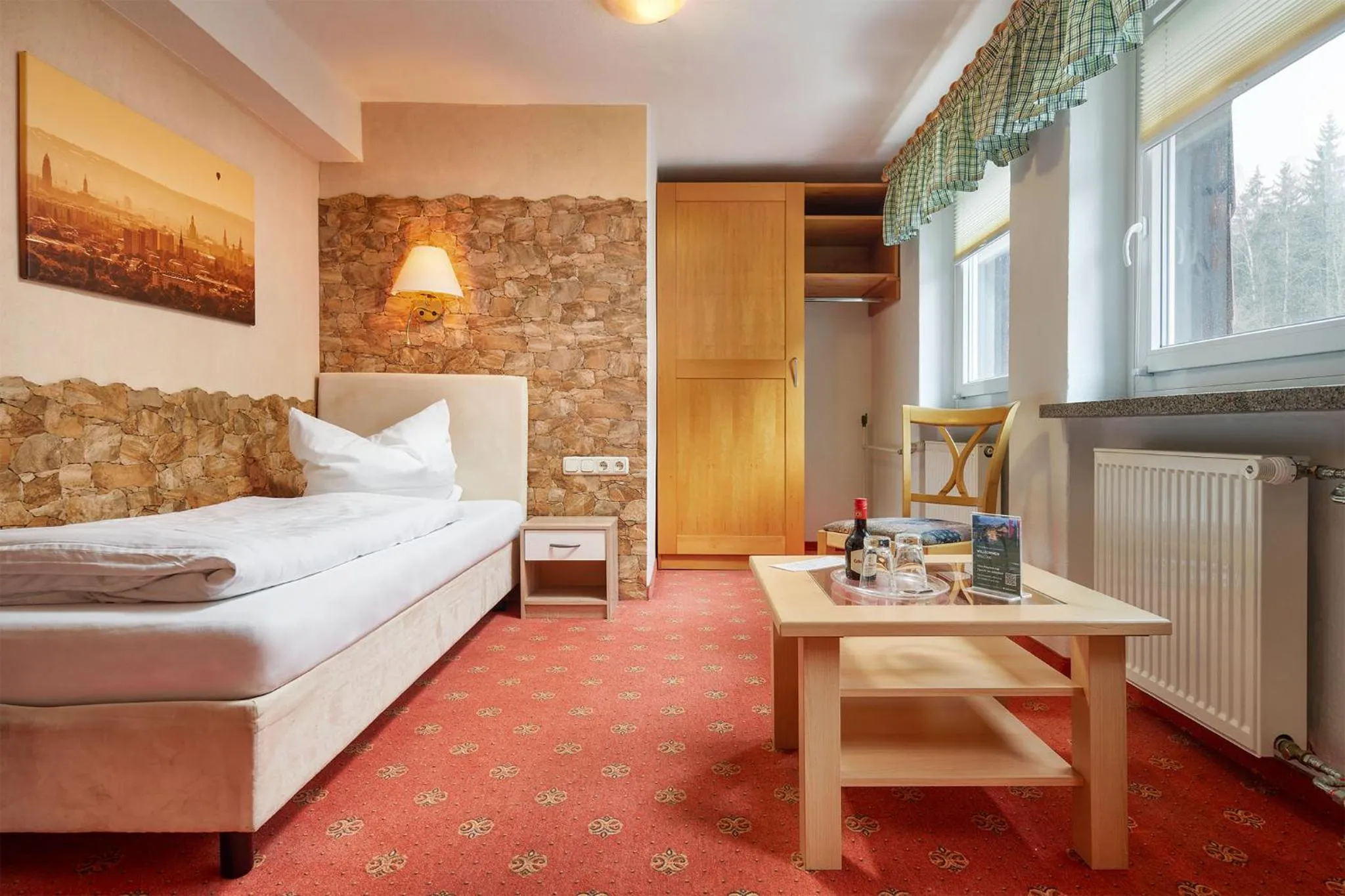 Bed in Hotel Ladenmühle