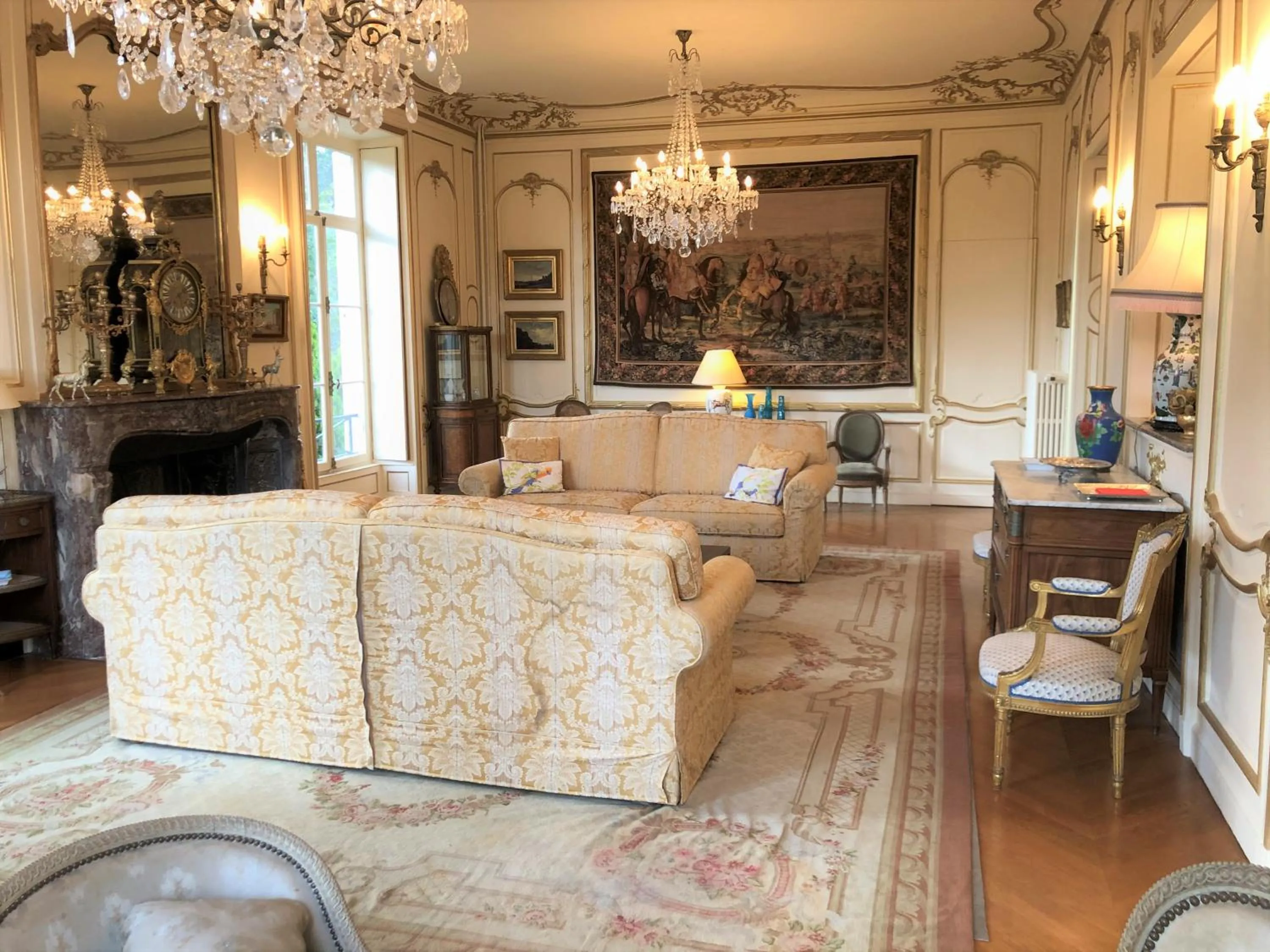 Living room in Château du Boulay Morin