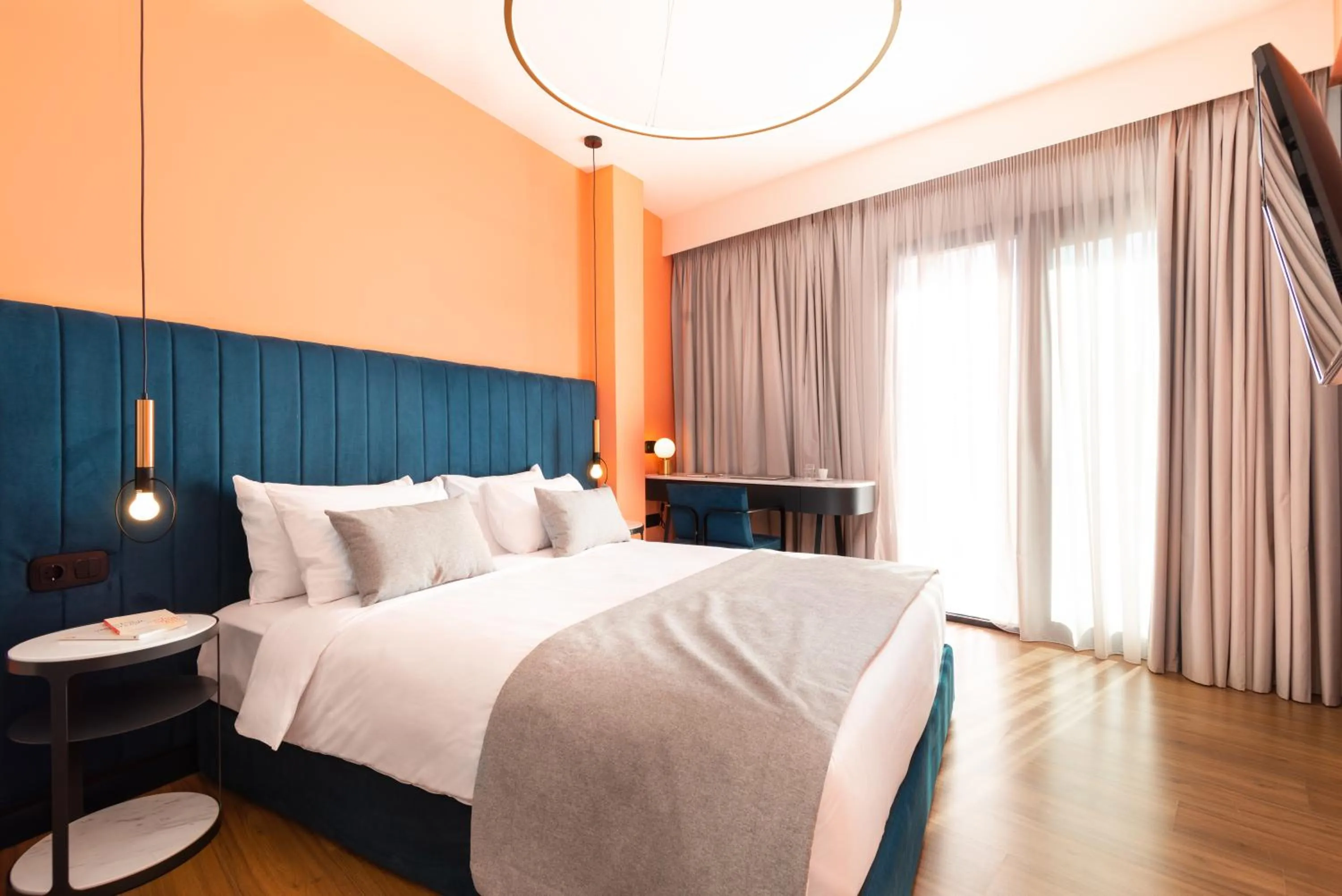 Bed in Colors Hotel Athens