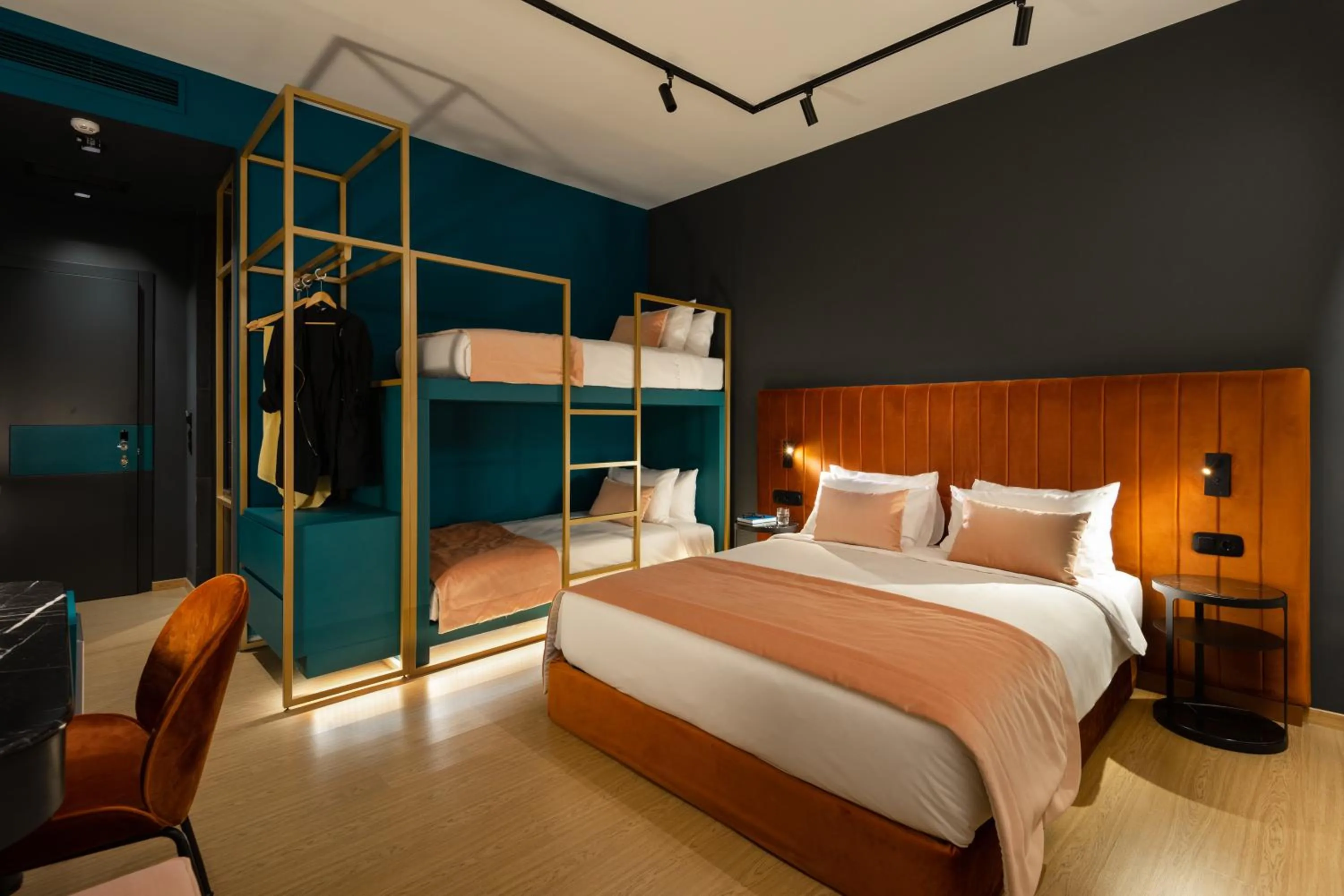 Bed in Colors Hotel Athens