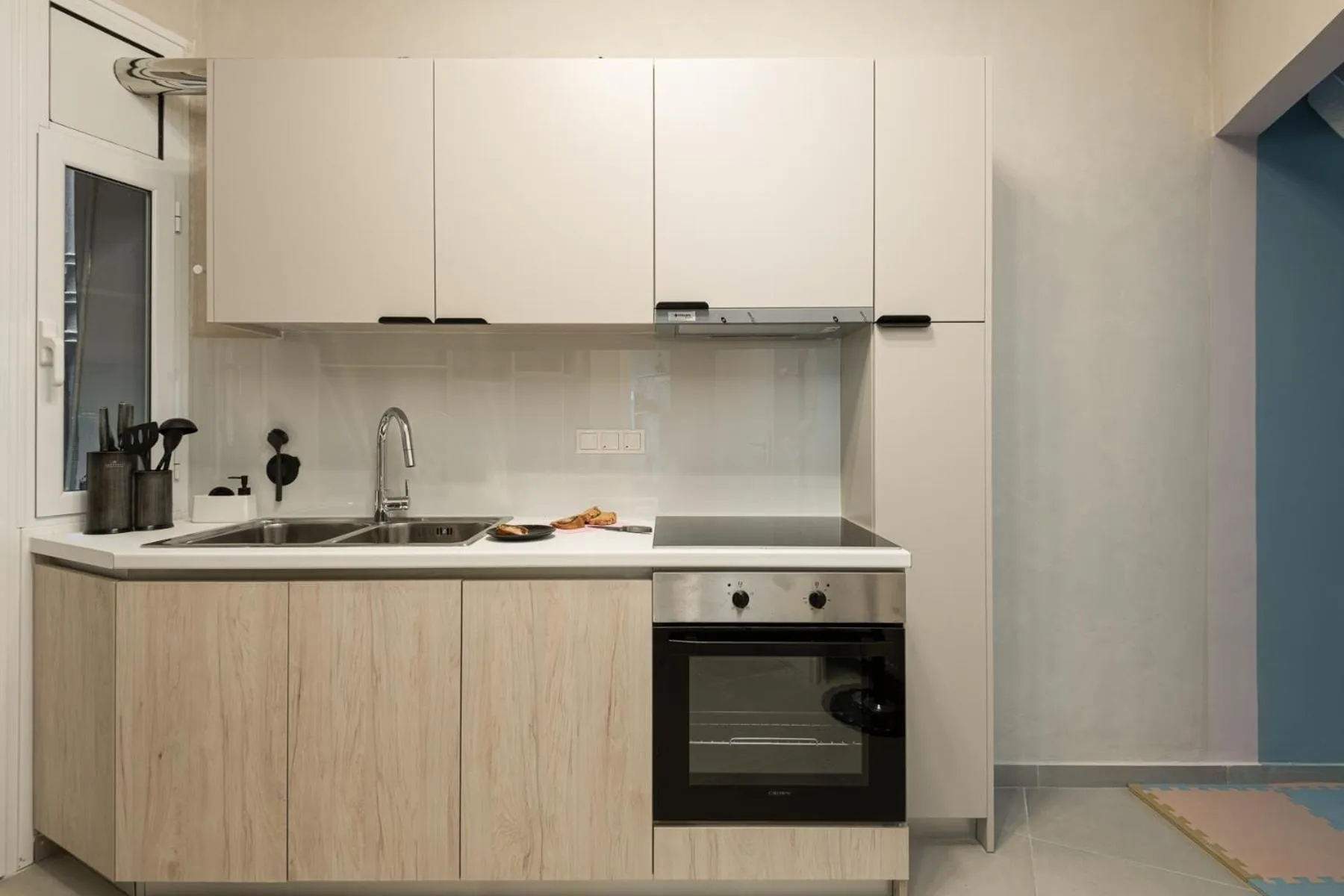 Kitchen or kitchenette in Colors Hotel Athens