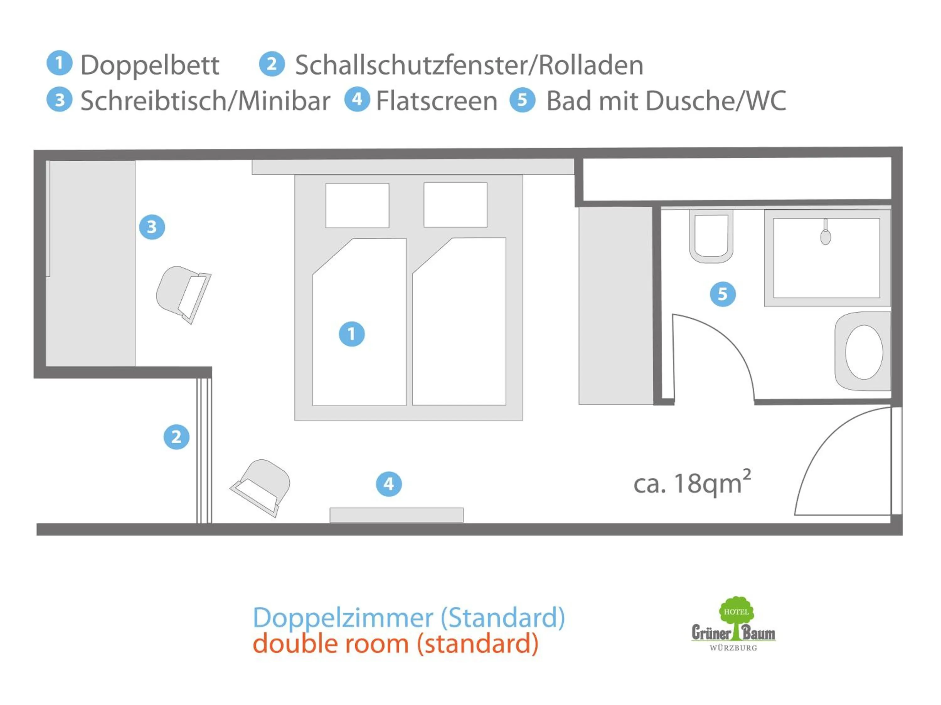 Floor plan in Hotel Grüner Baum