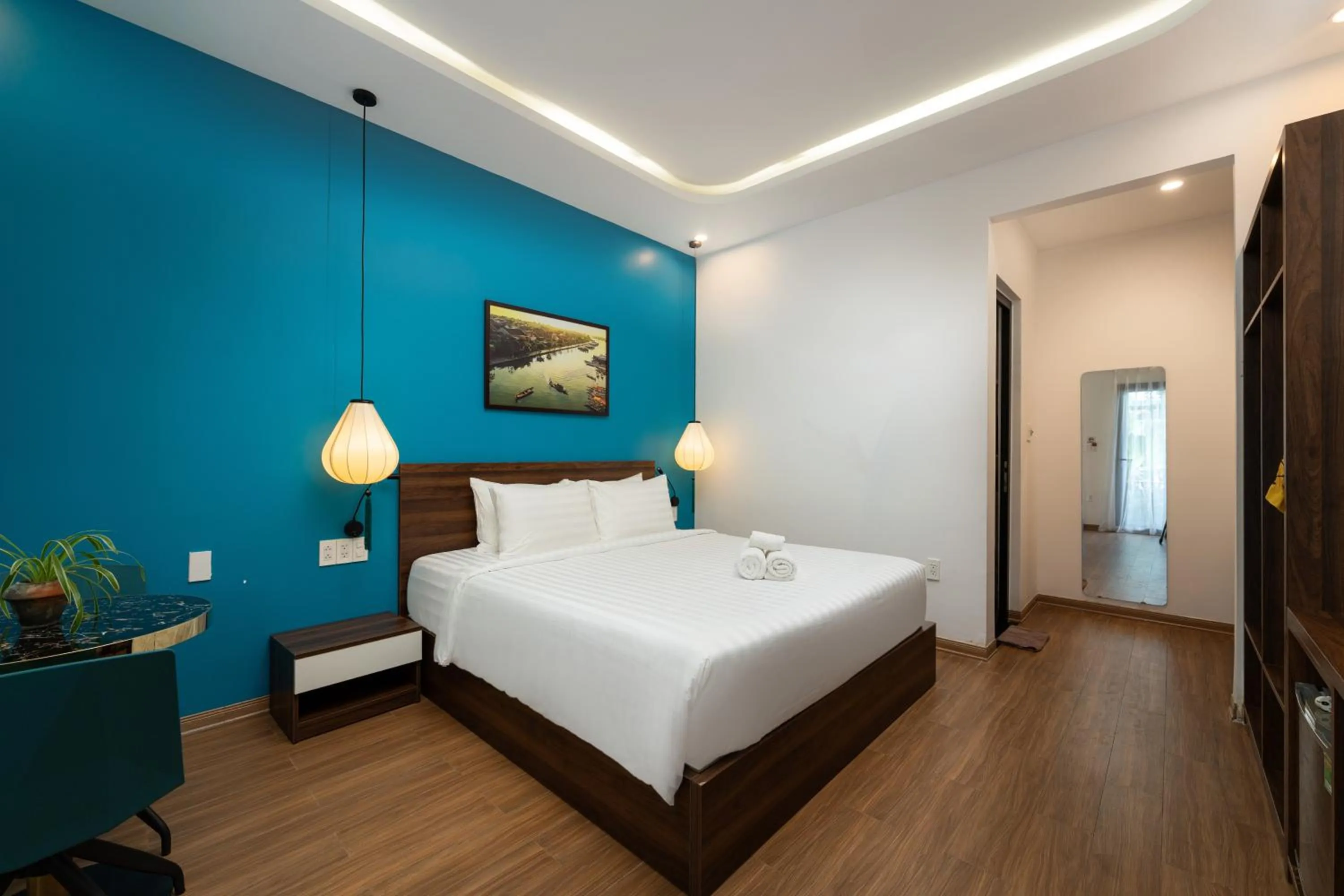 Bed in Hoianese Pool & Sunset Hotel - Cultural Experiential Hotel