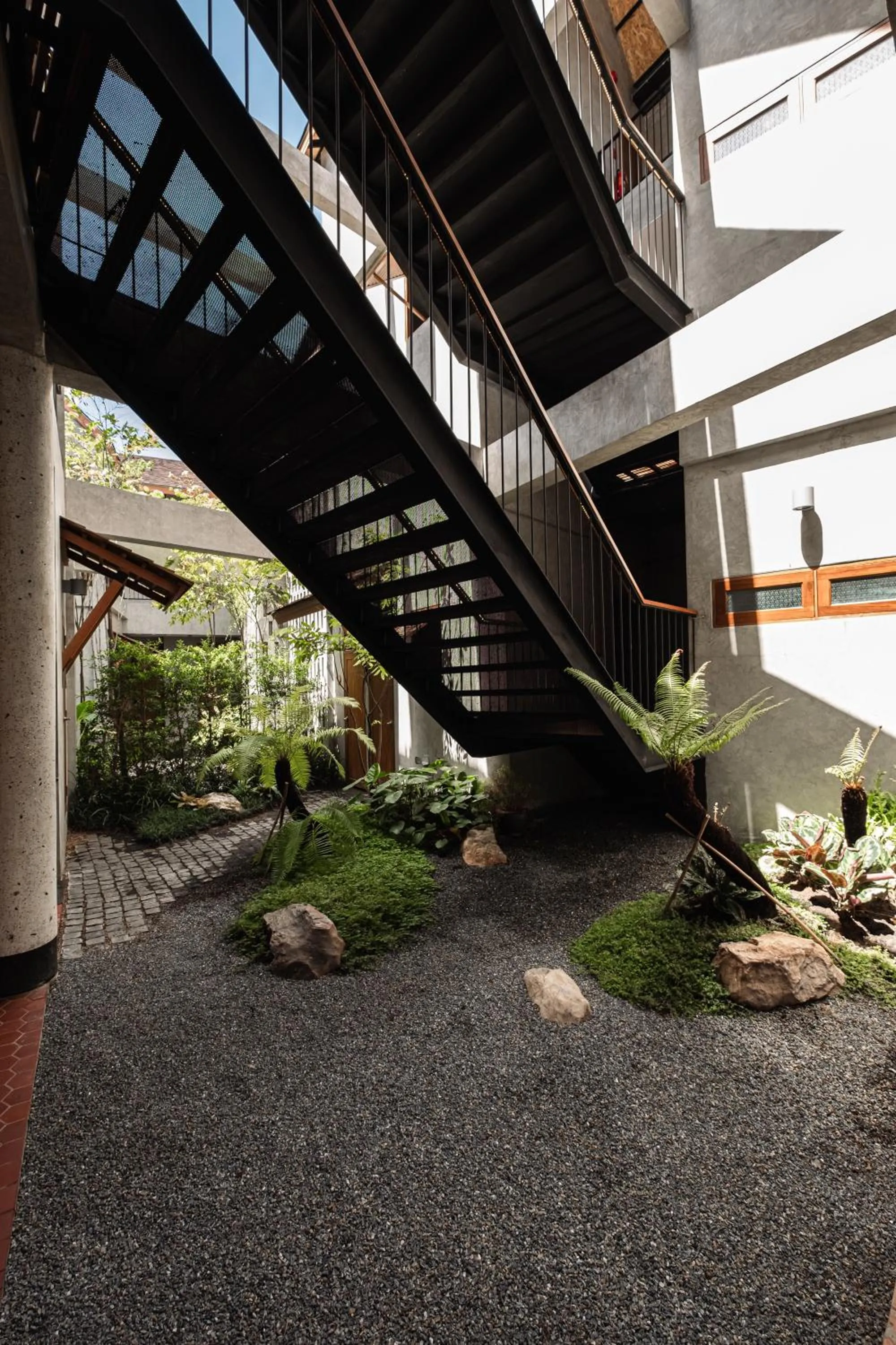 Property building in Hidden Garden Hostel