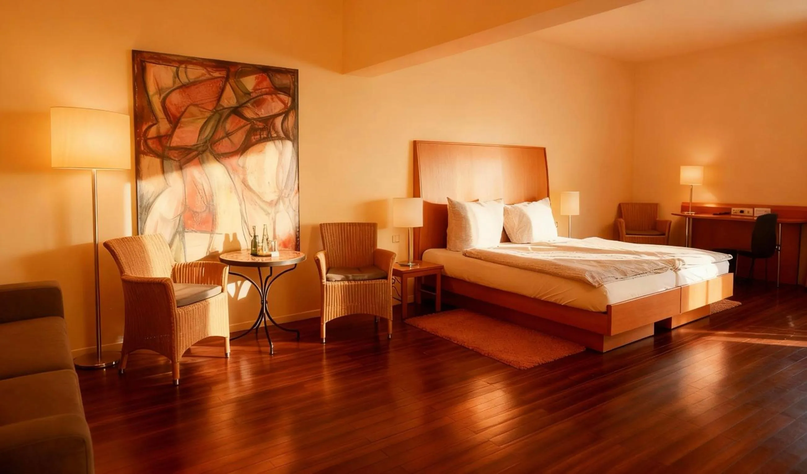 Bedroom, Bed in Hotel Ambiente