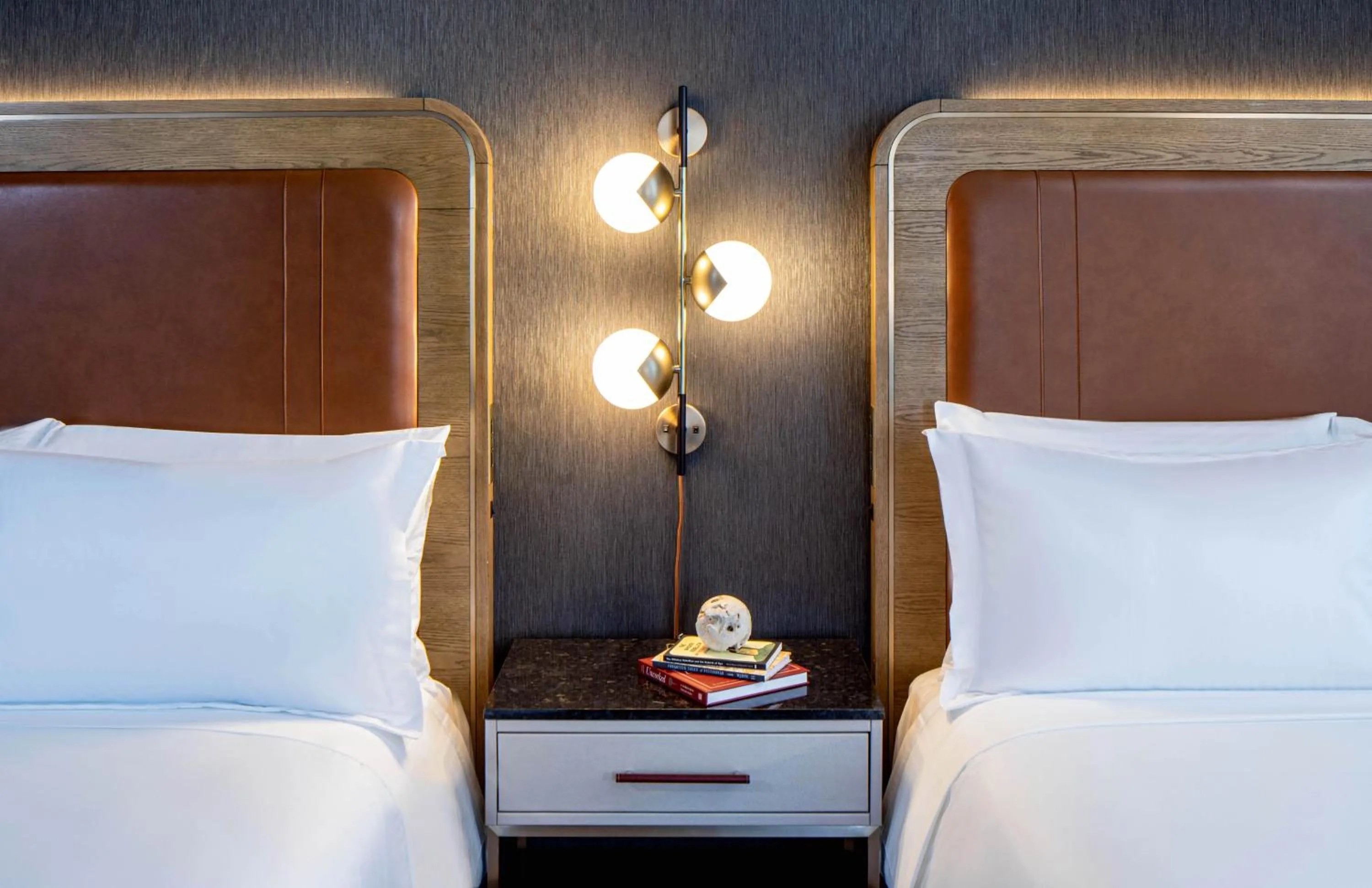 Bed in The Industrialist Hotel, Pittsburgh, Autograph Collection