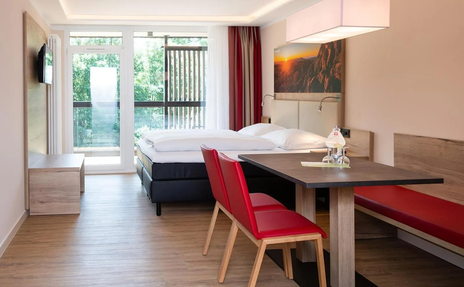 Living room, Bed in Rhön Park Aktiv Resort