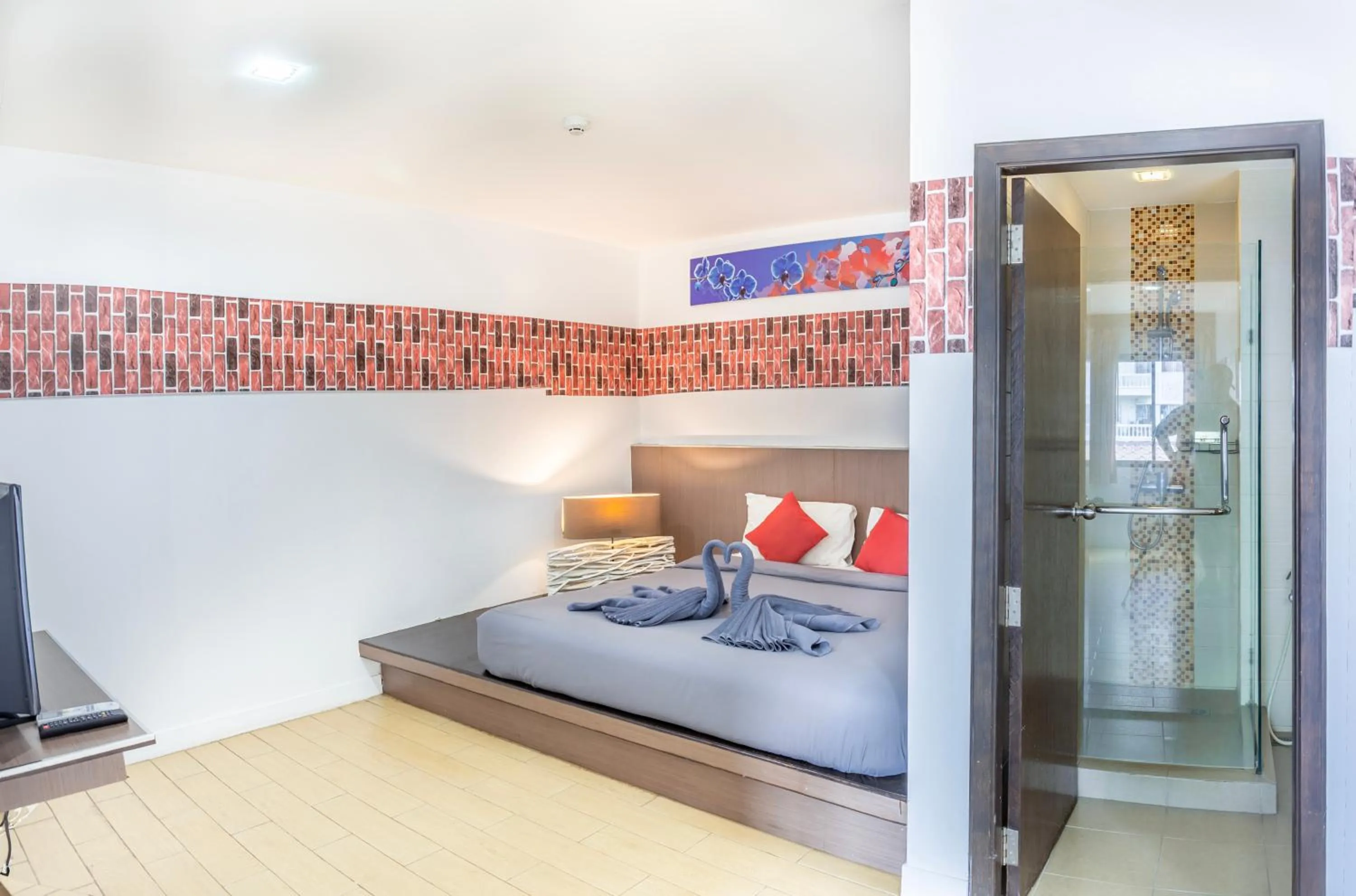 Bedroom, Bed in Scandia Beach Hotel