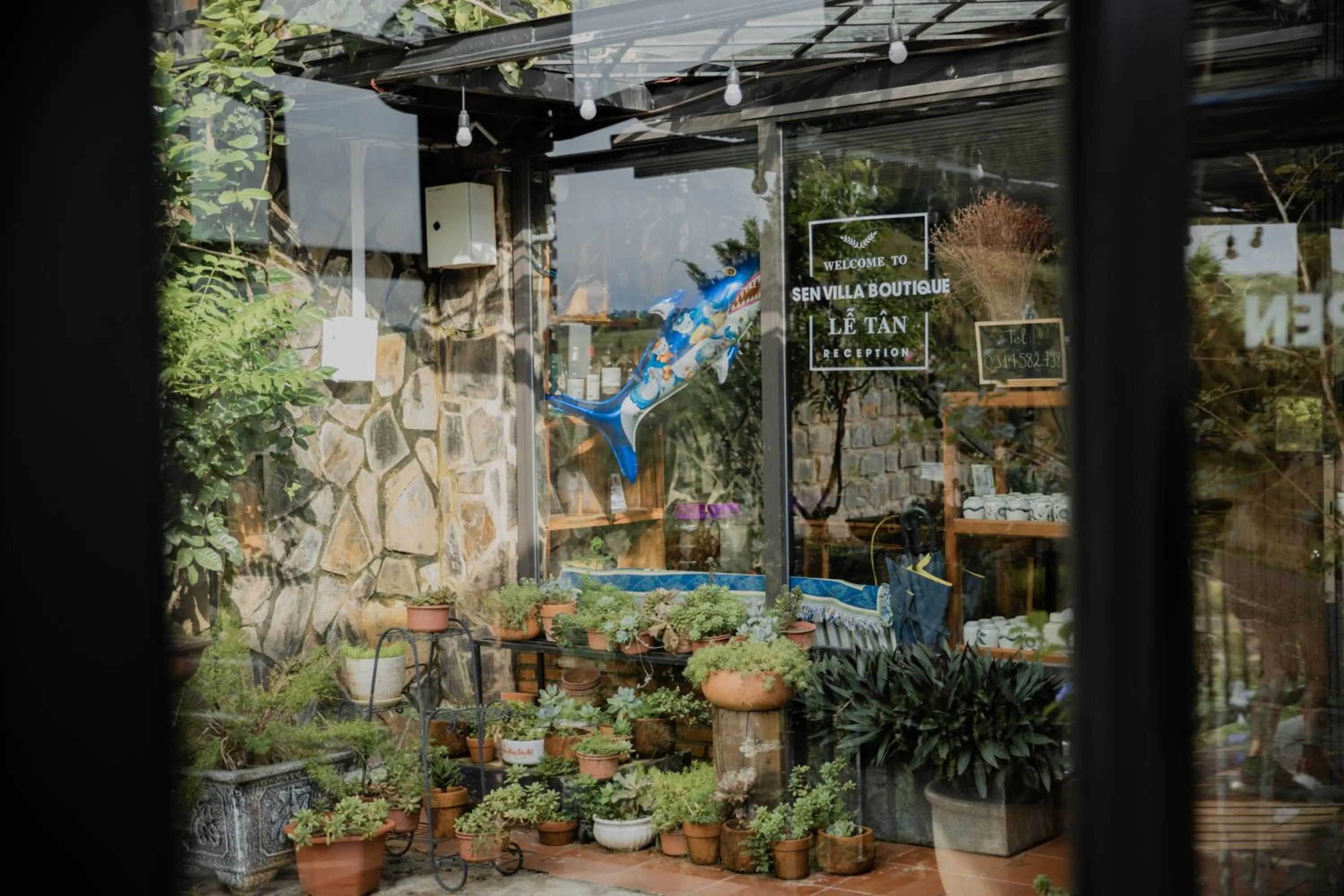 Garden view in SEN VILLA Boutique