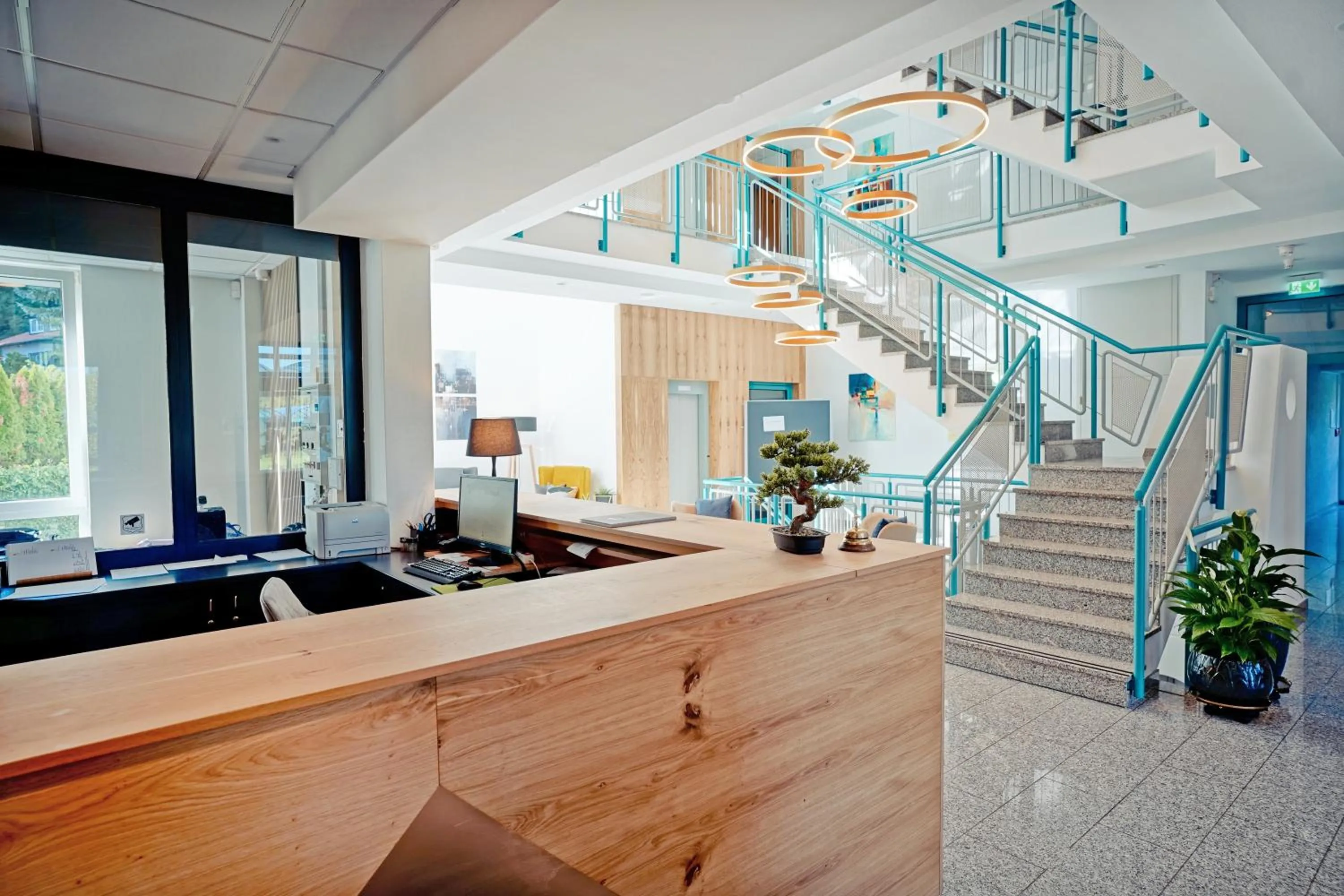 Lobby or reception in Hotel Bessunger Forst