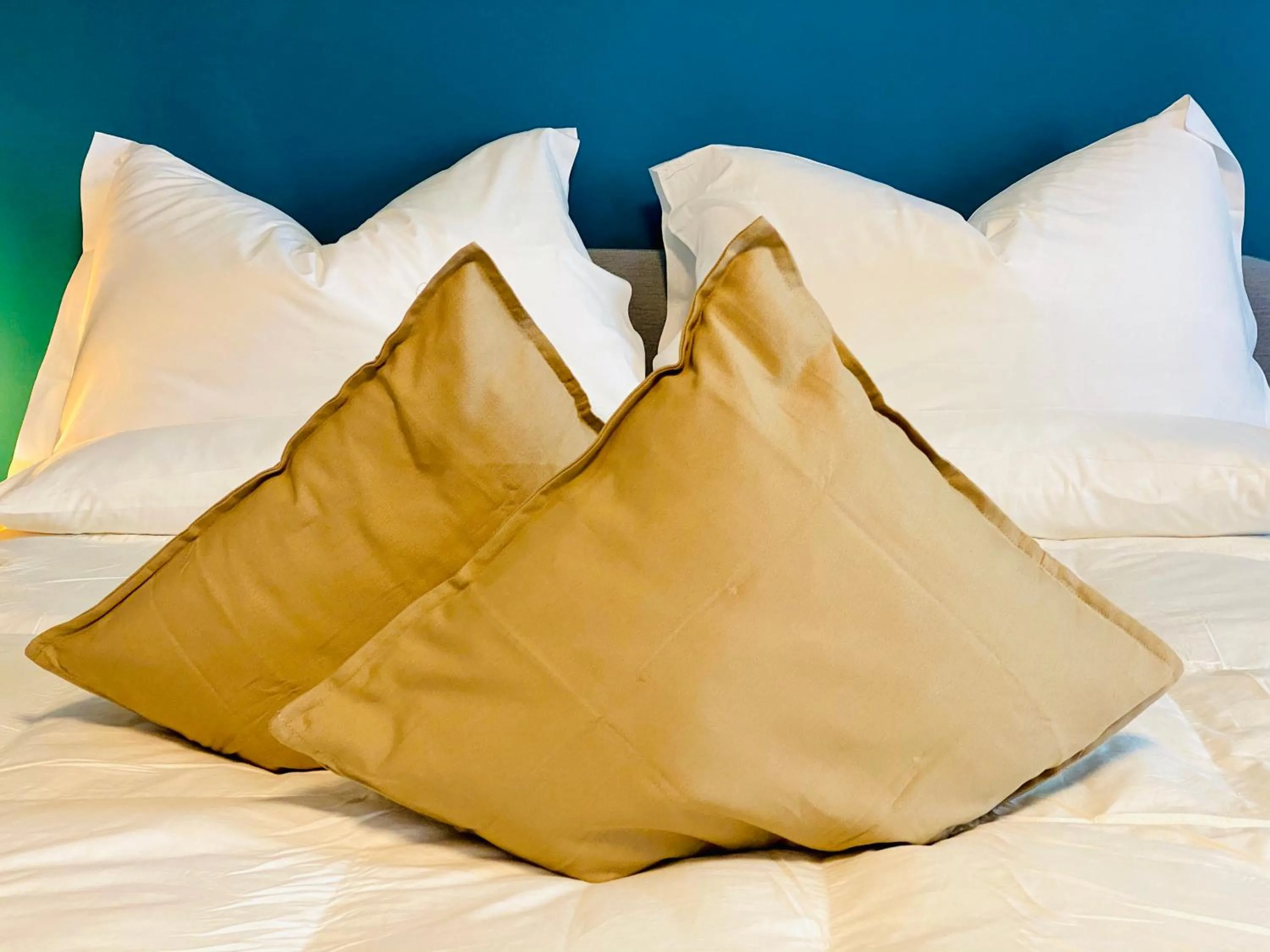 Decorative detail, Bed in Crops City Stay