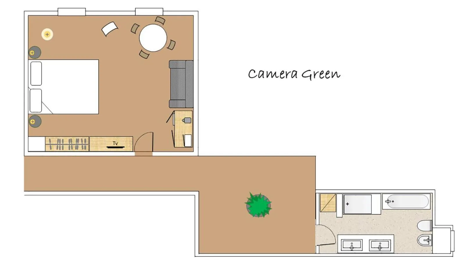 Floor plan in Crops City Stay