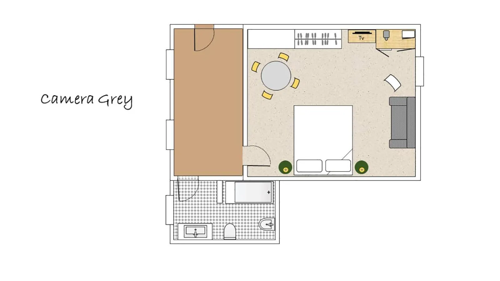 Floor plan in Crops City Stay