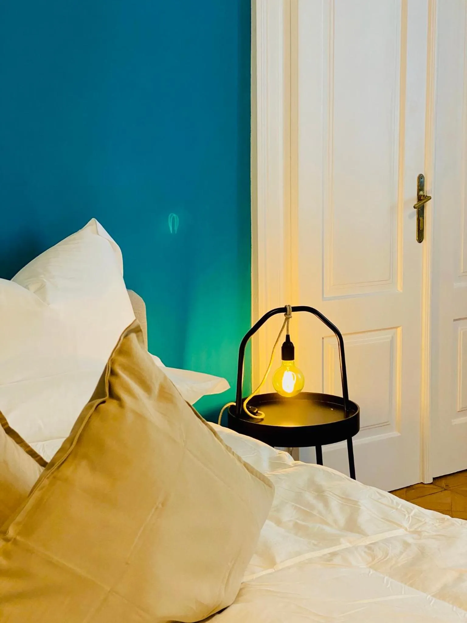 Decorative detail, Bed in Crops City Stay