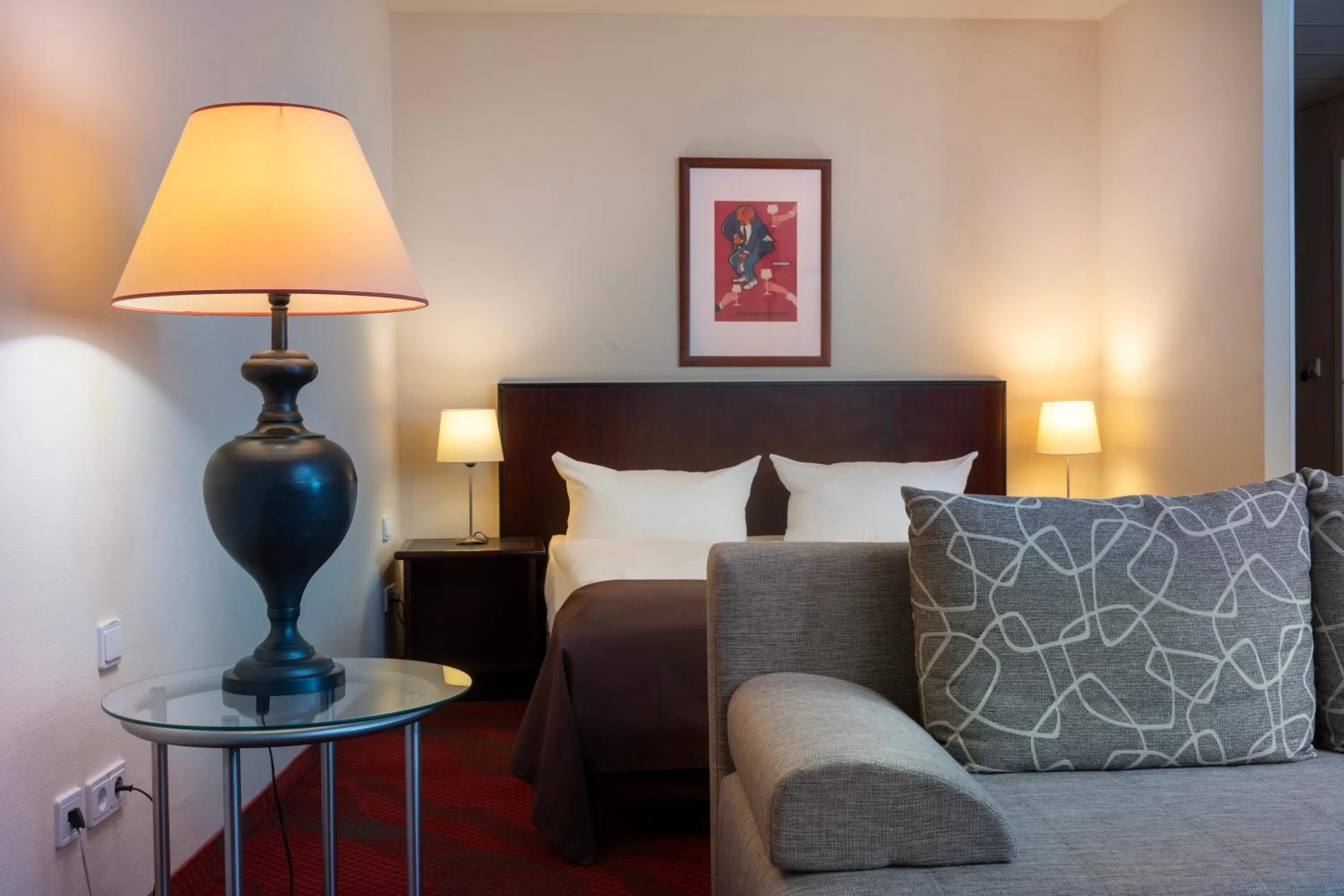 Bed in SORAT Hotel Cottbus