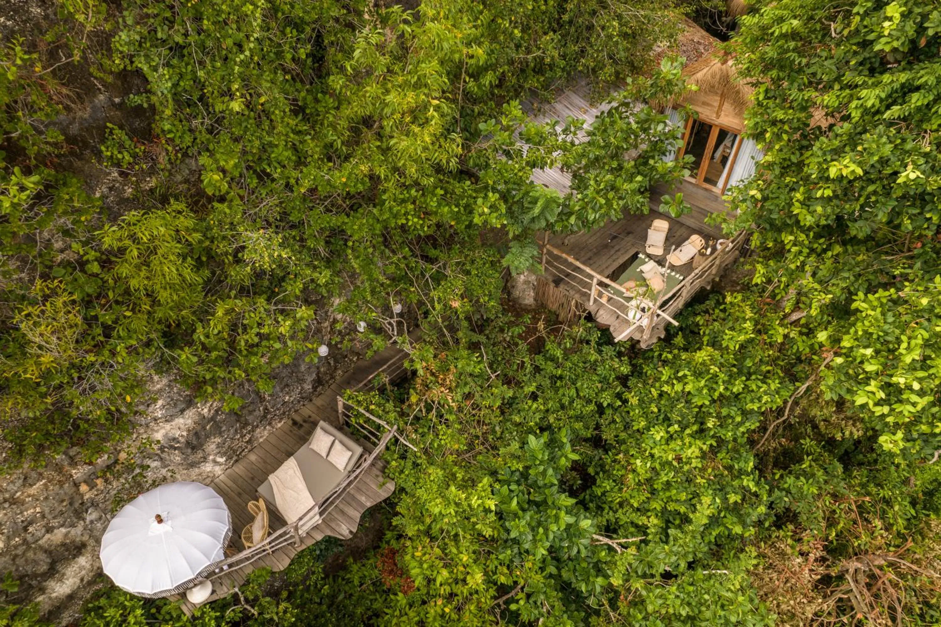 Bird's eye view in The Korowai