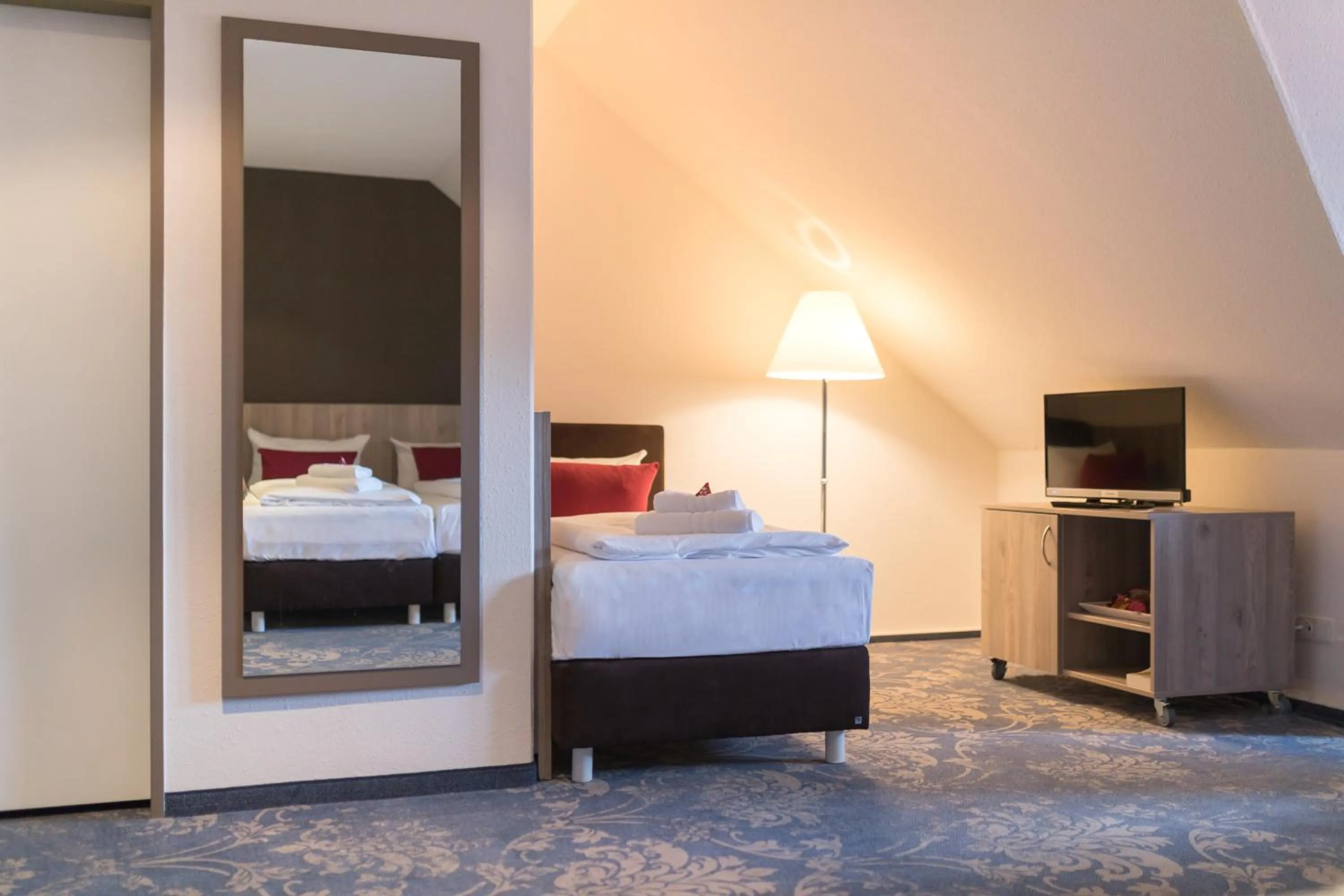 Bed in martas Hotel Lutherstadt Wittenberg