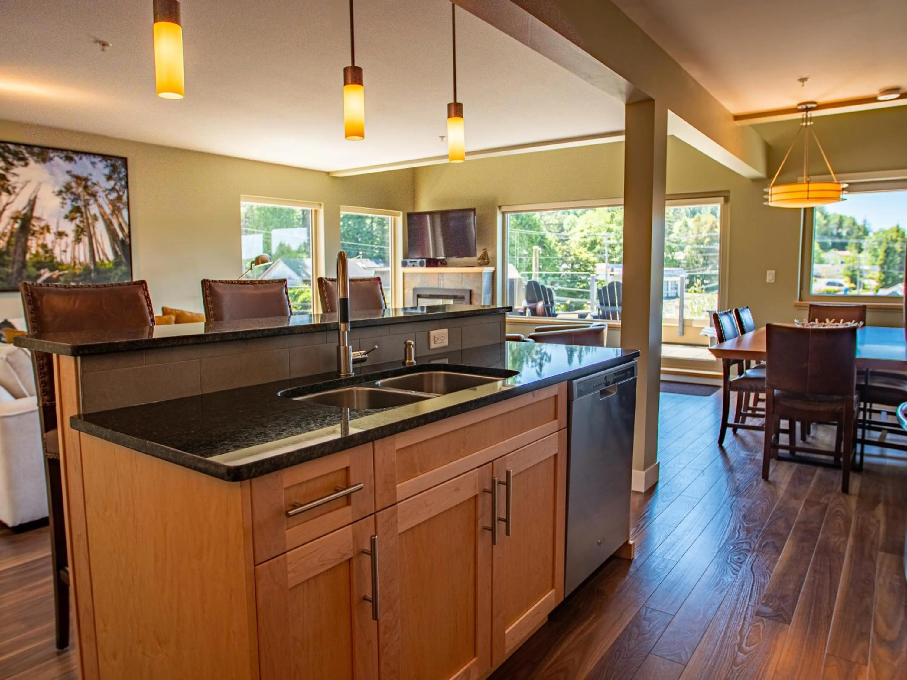 Kitchen or kitchenette in The Moorage