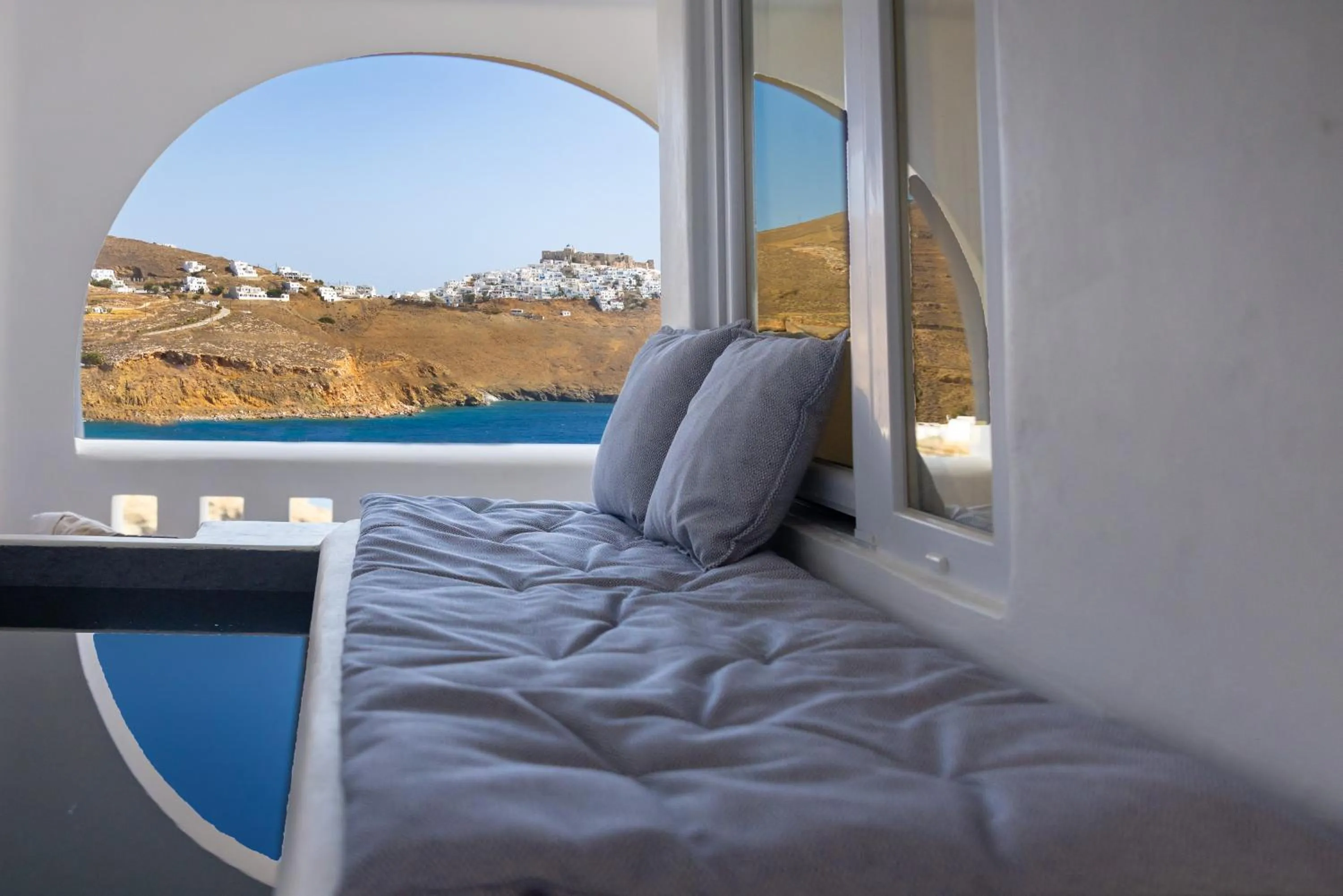 Bedroom, Bed in Infinity Blue Boutique Hotel Astypalaia