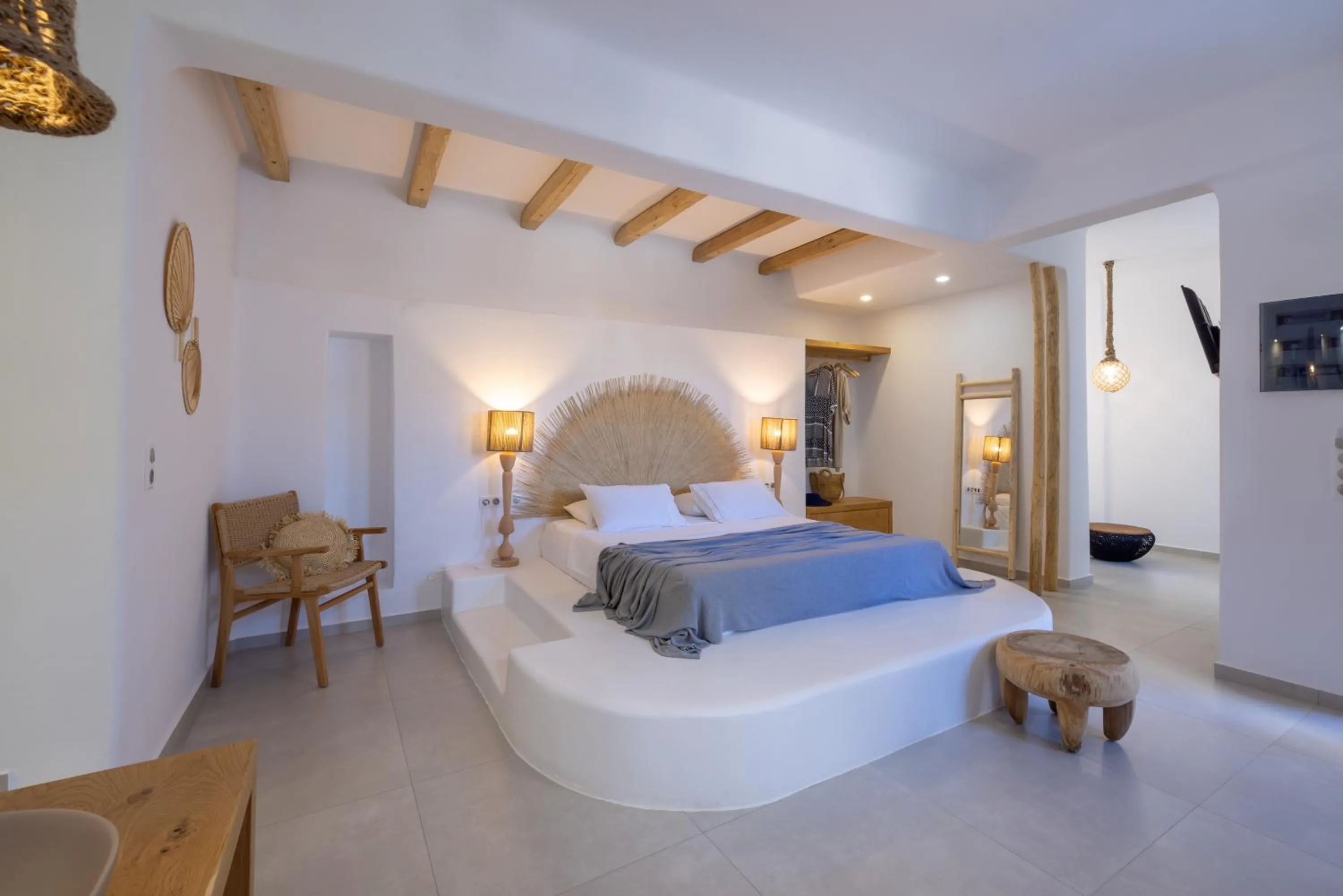 Photo of the whole room, Bed in Infinity Blue Boutique Hotel Astypalaia