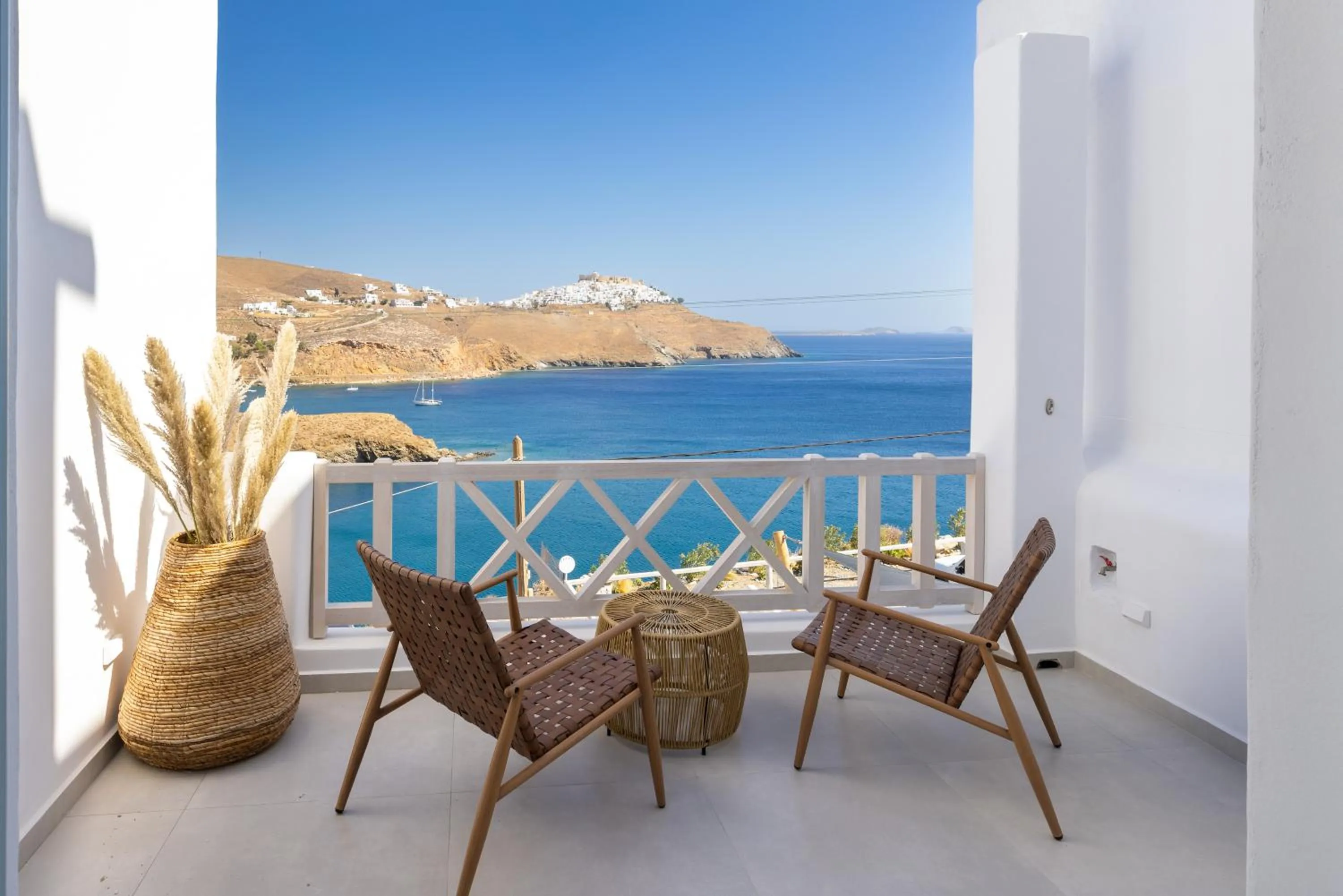 Balcony/Terrace in Infinity Blue Boutique Hotel Astypalaia