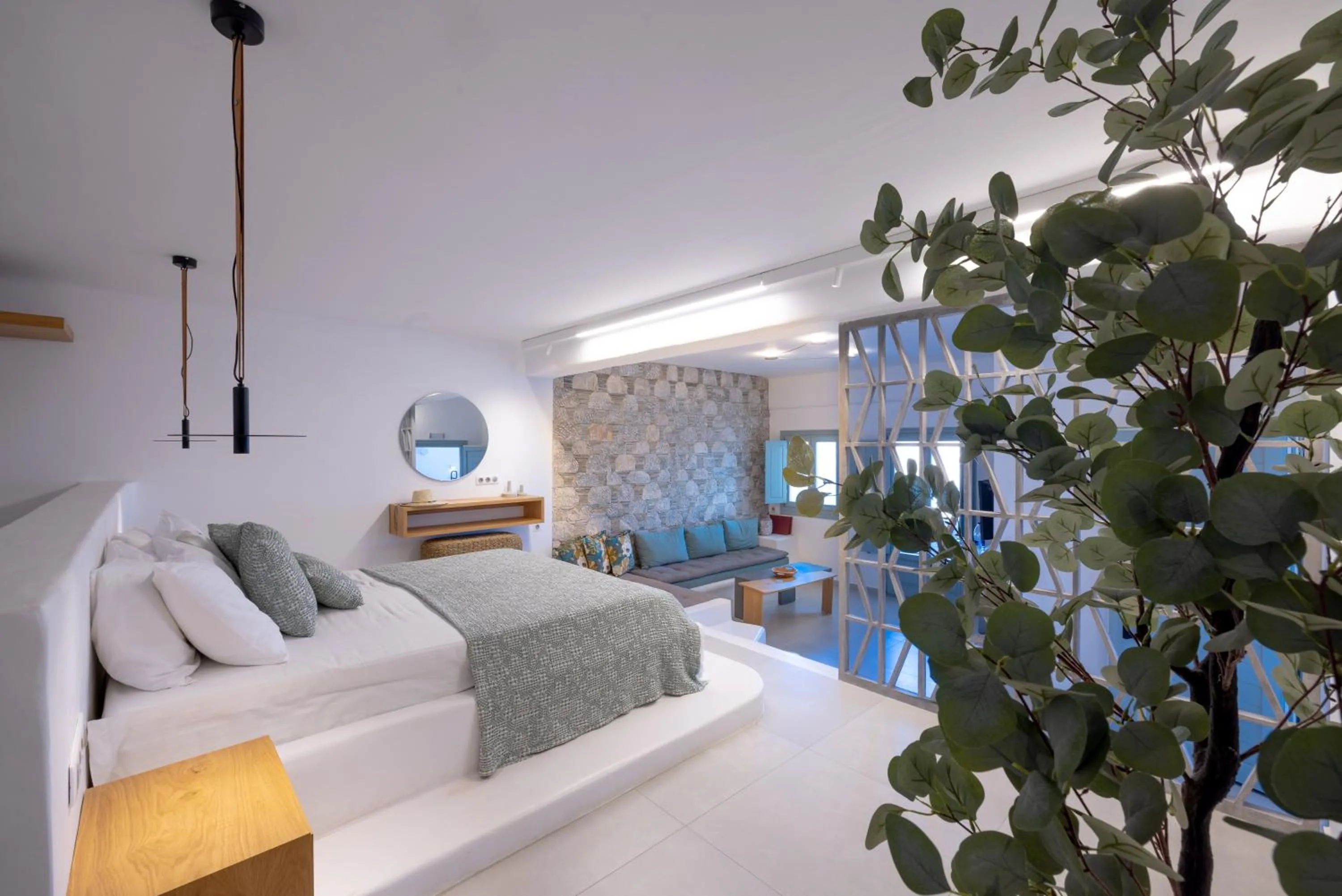 Bedroom, Bed in Infinity Blue Boutique Hotel Astypalaia
