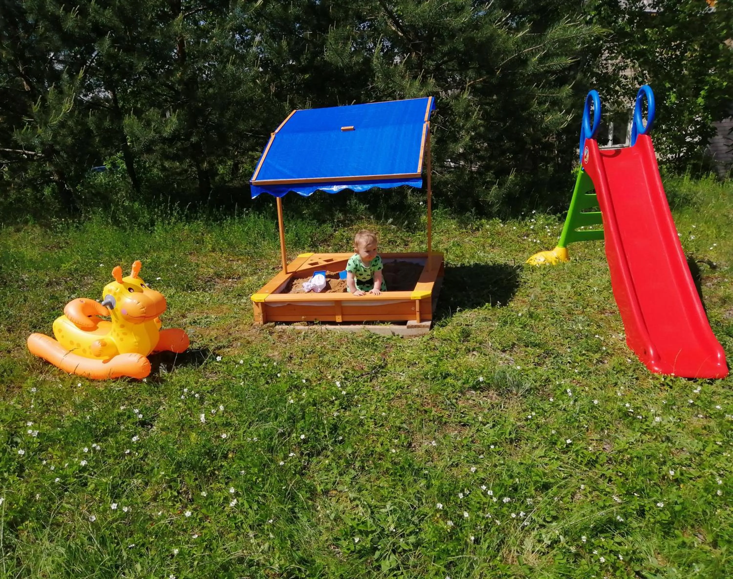 Children play ground in Poilsio kampelis Zarasuose