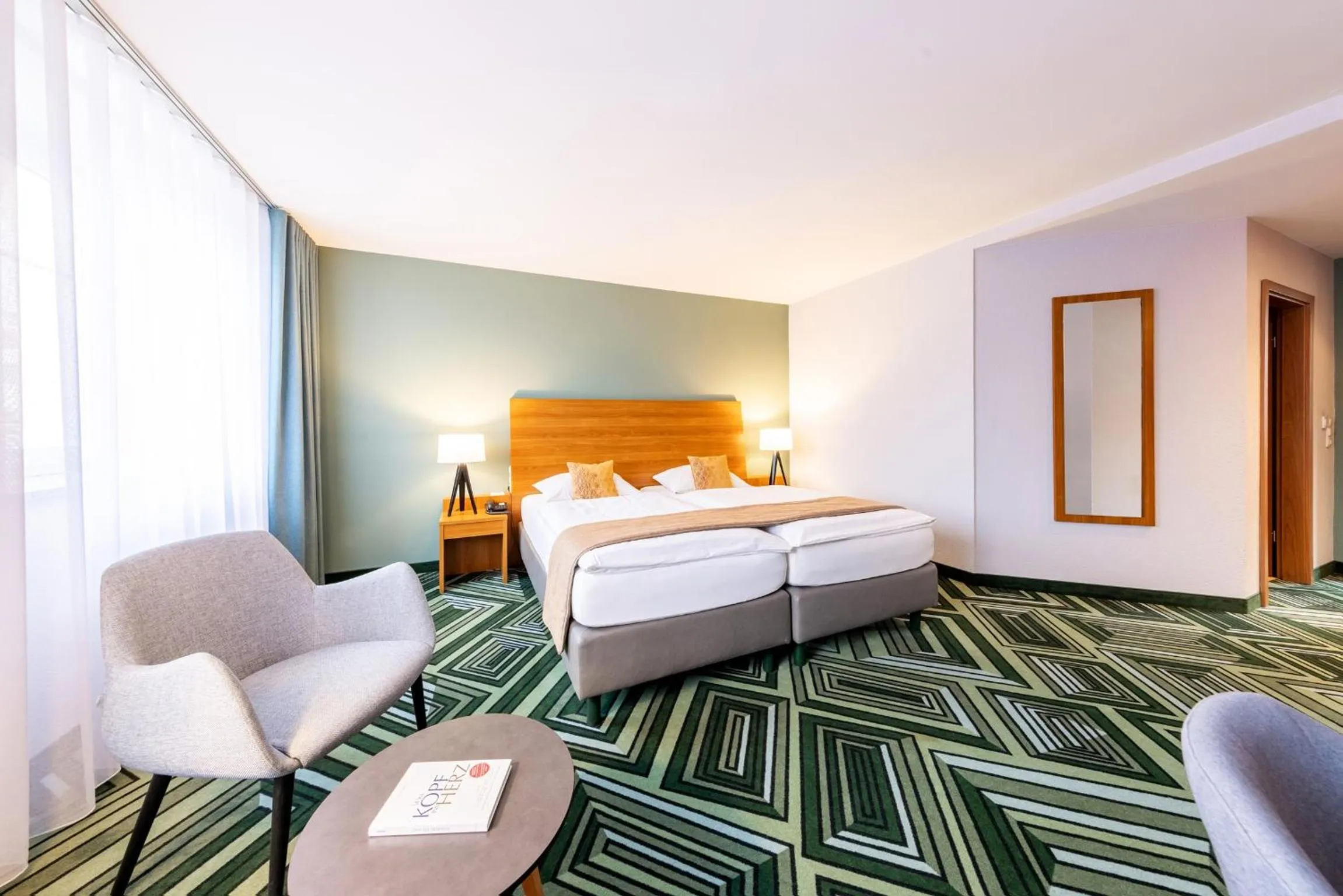 Bed in Parkhotel Maximilian Ottobeuren