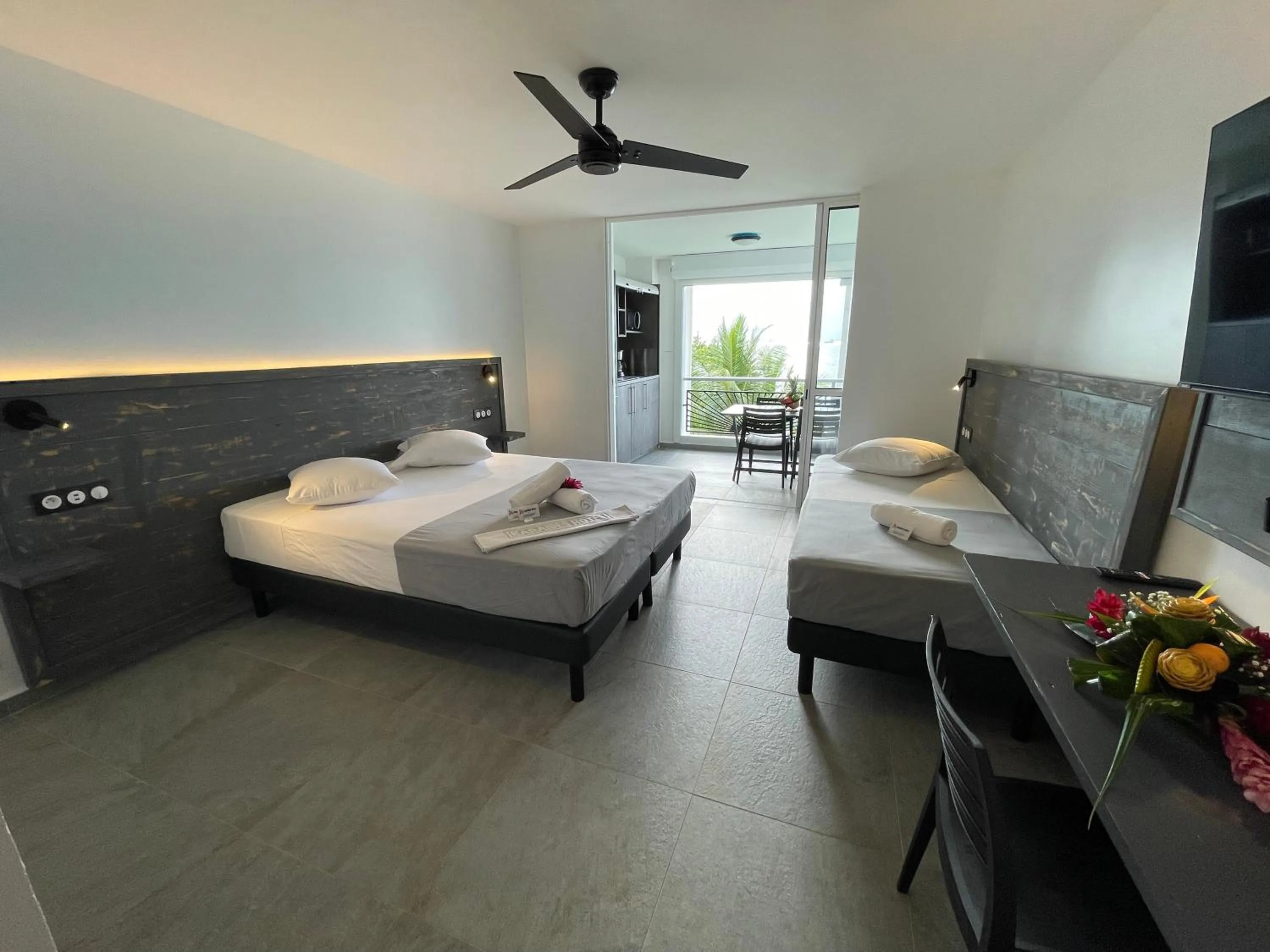 Bed in Karaibes Hotel