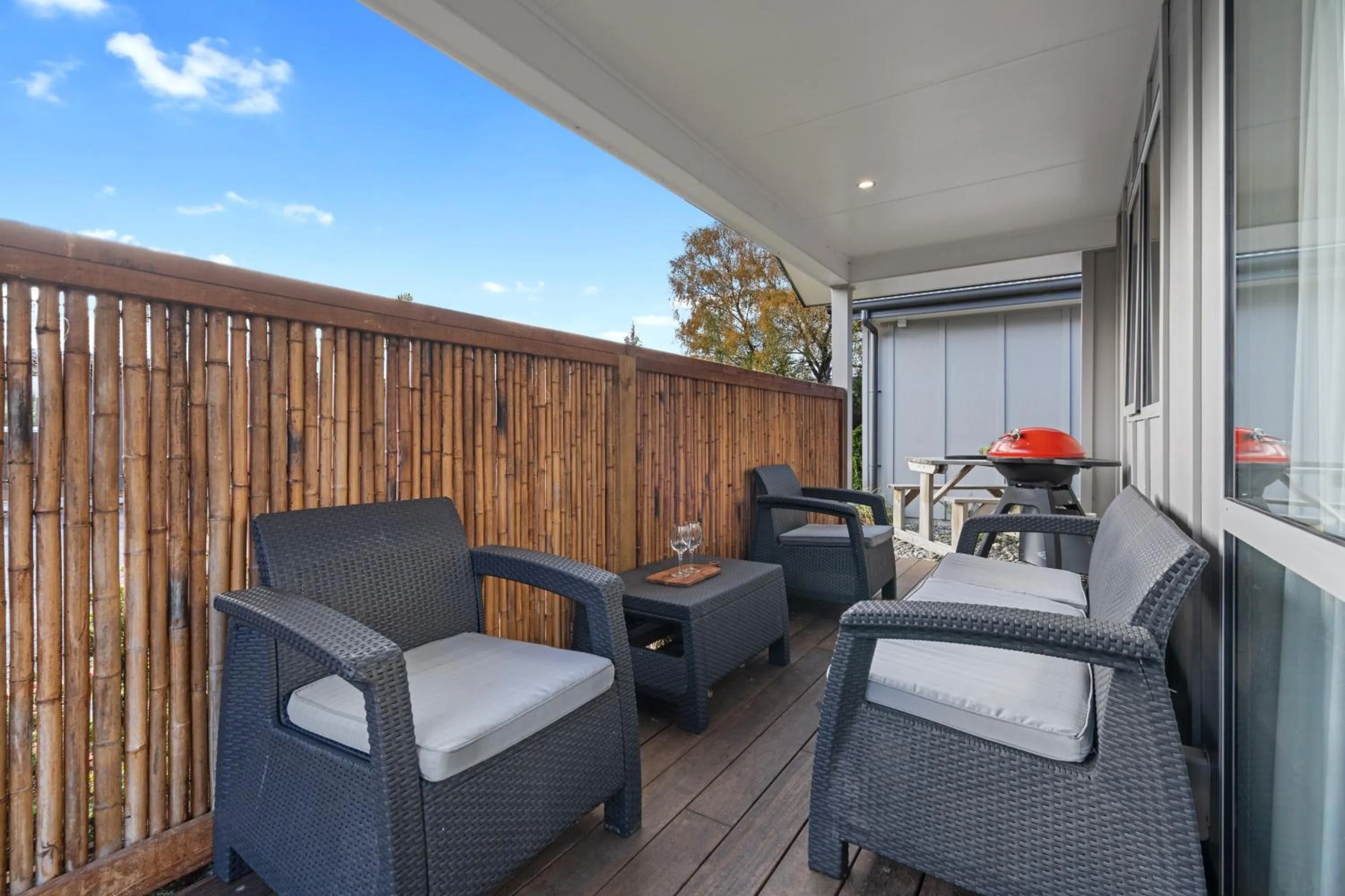 Patio in Tasman Holiday Parks - Te Anau