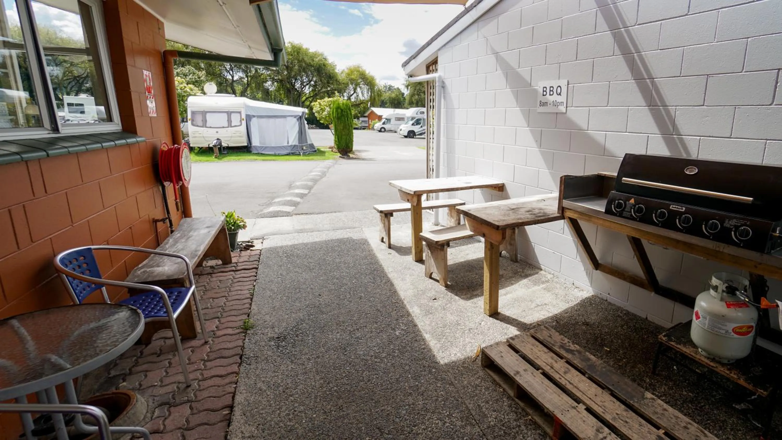 BBQ facilities in Whangarei Central Holiday Park