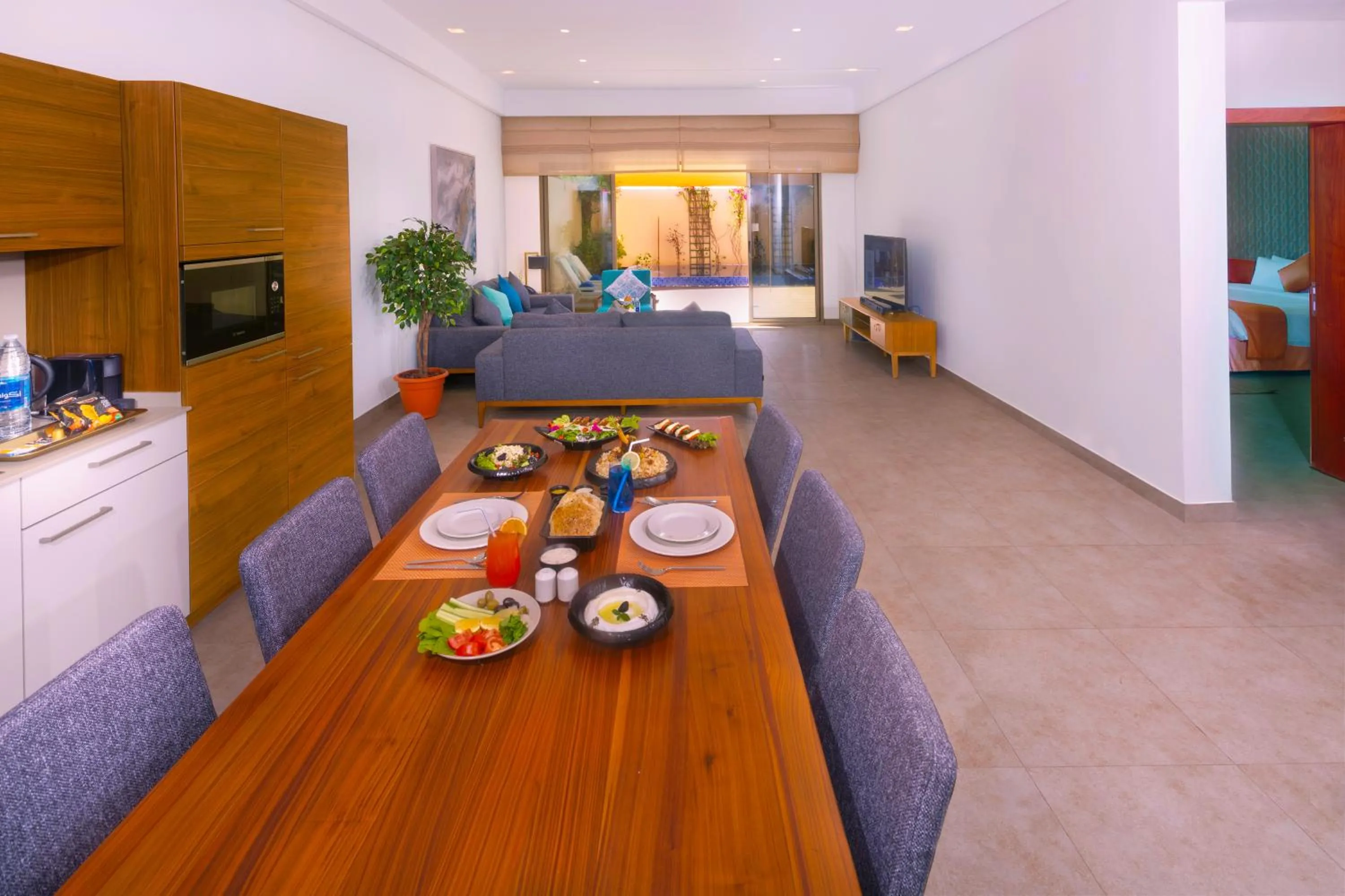 Living room in Jaw Resort & Spa