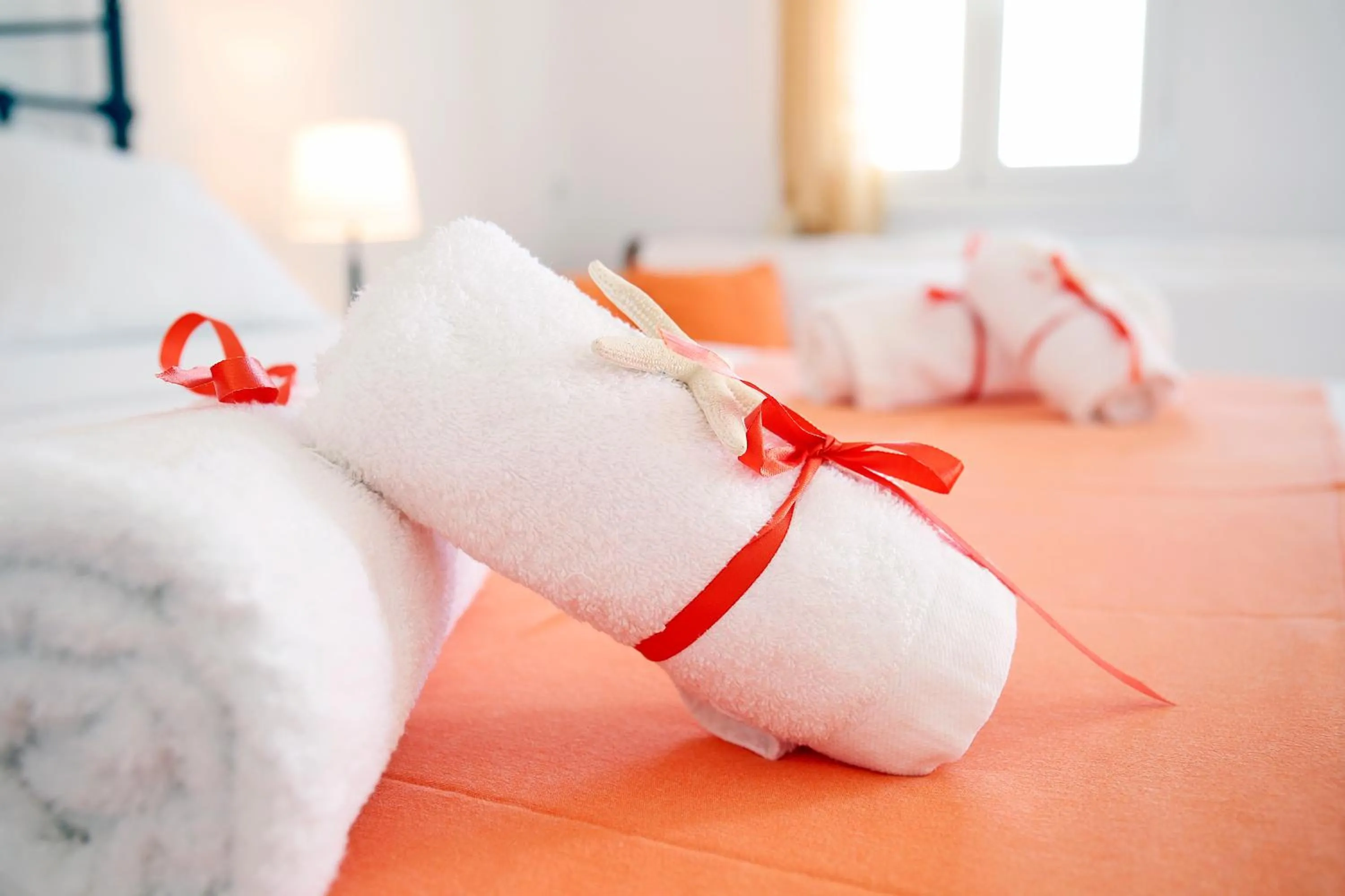 Decorative detail, Bed in Agistri Apartments