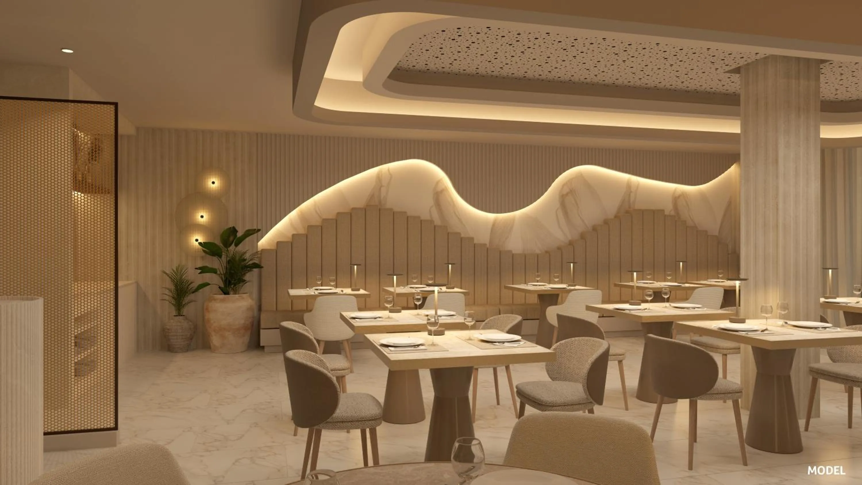 Dining area in Hotel Riu Palace Nautilus - Adults Only