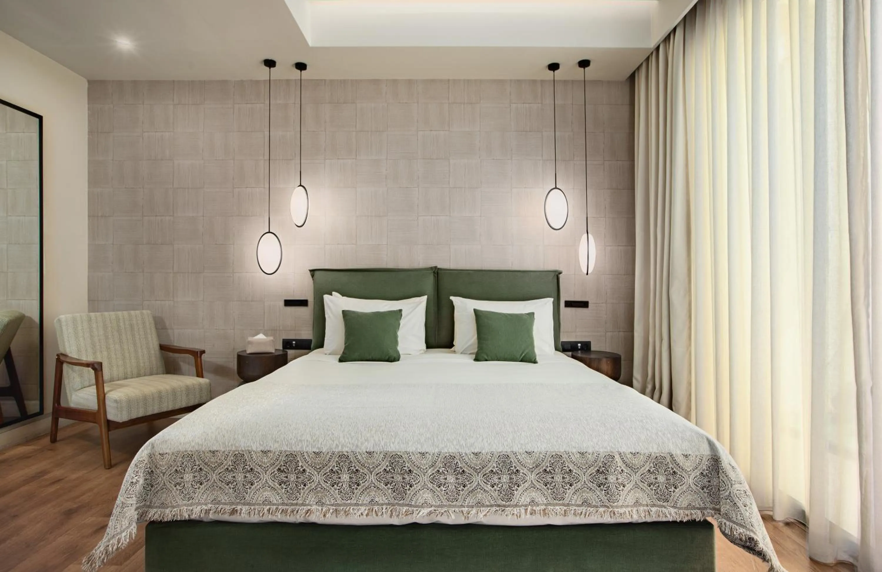 Bed in The Residence Christokopidou Hotel & Spa