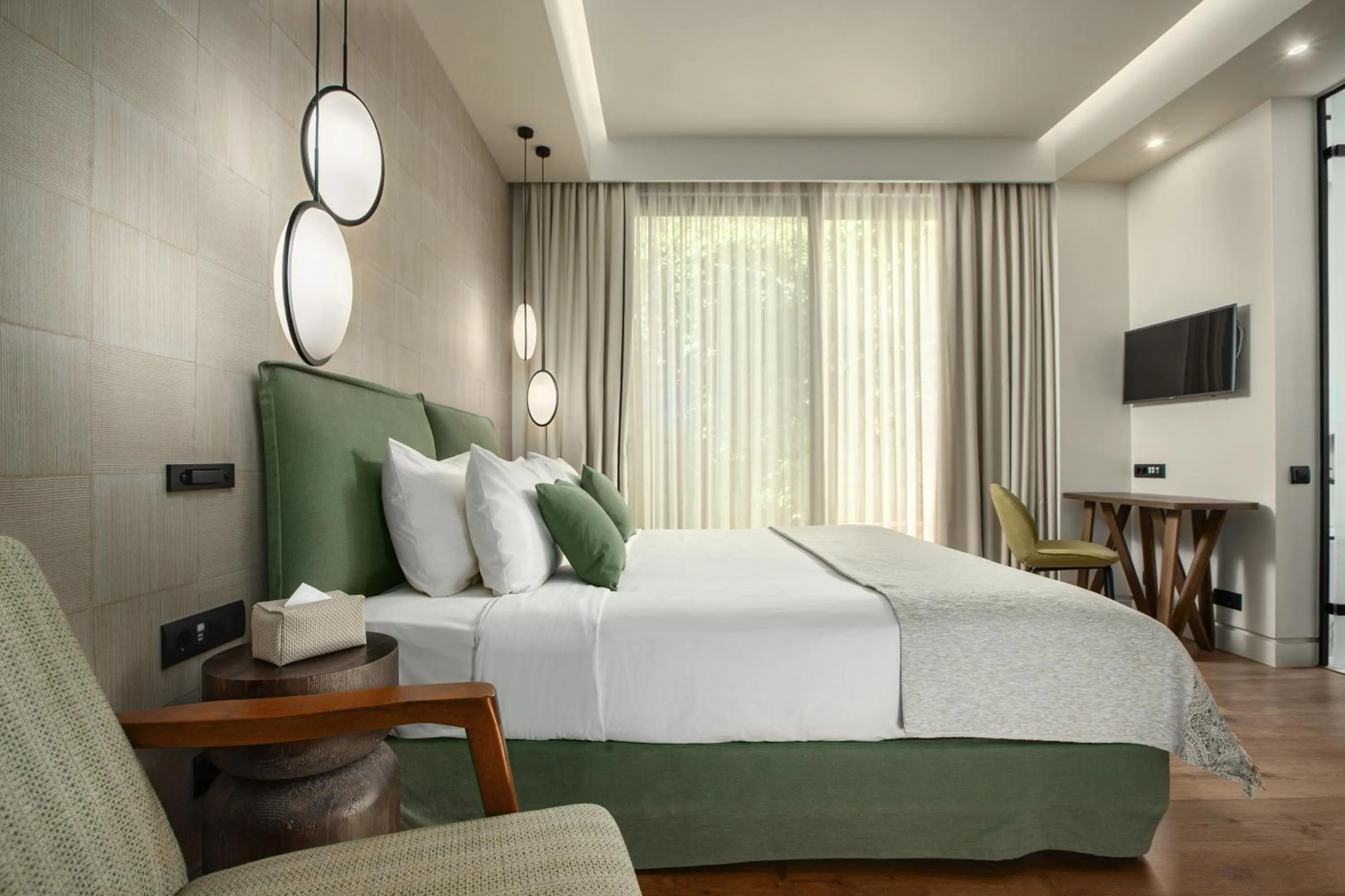 Bed in The Residence Christokopidou Hotel & Spa