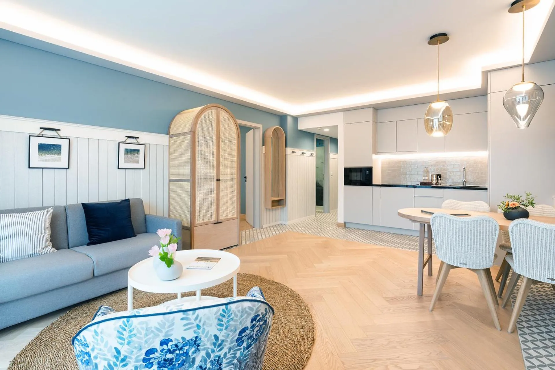 Kitchen or kitchenette in SEETELHOTEL Ostseeresidenz Heringsdorf