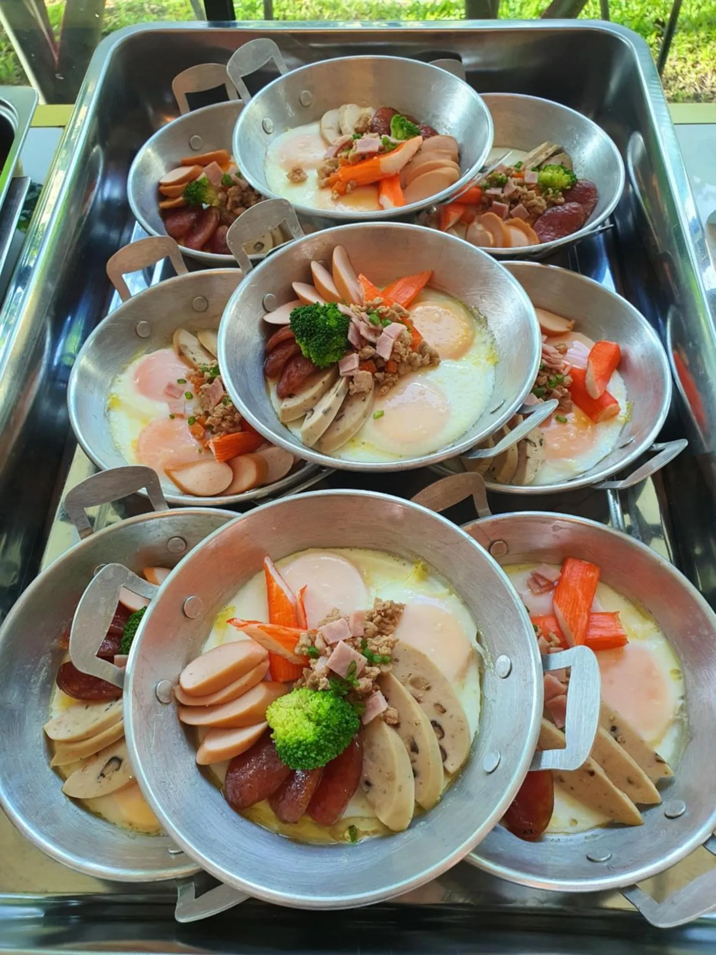 Buffet breakfast in Aob-Oun Homestay