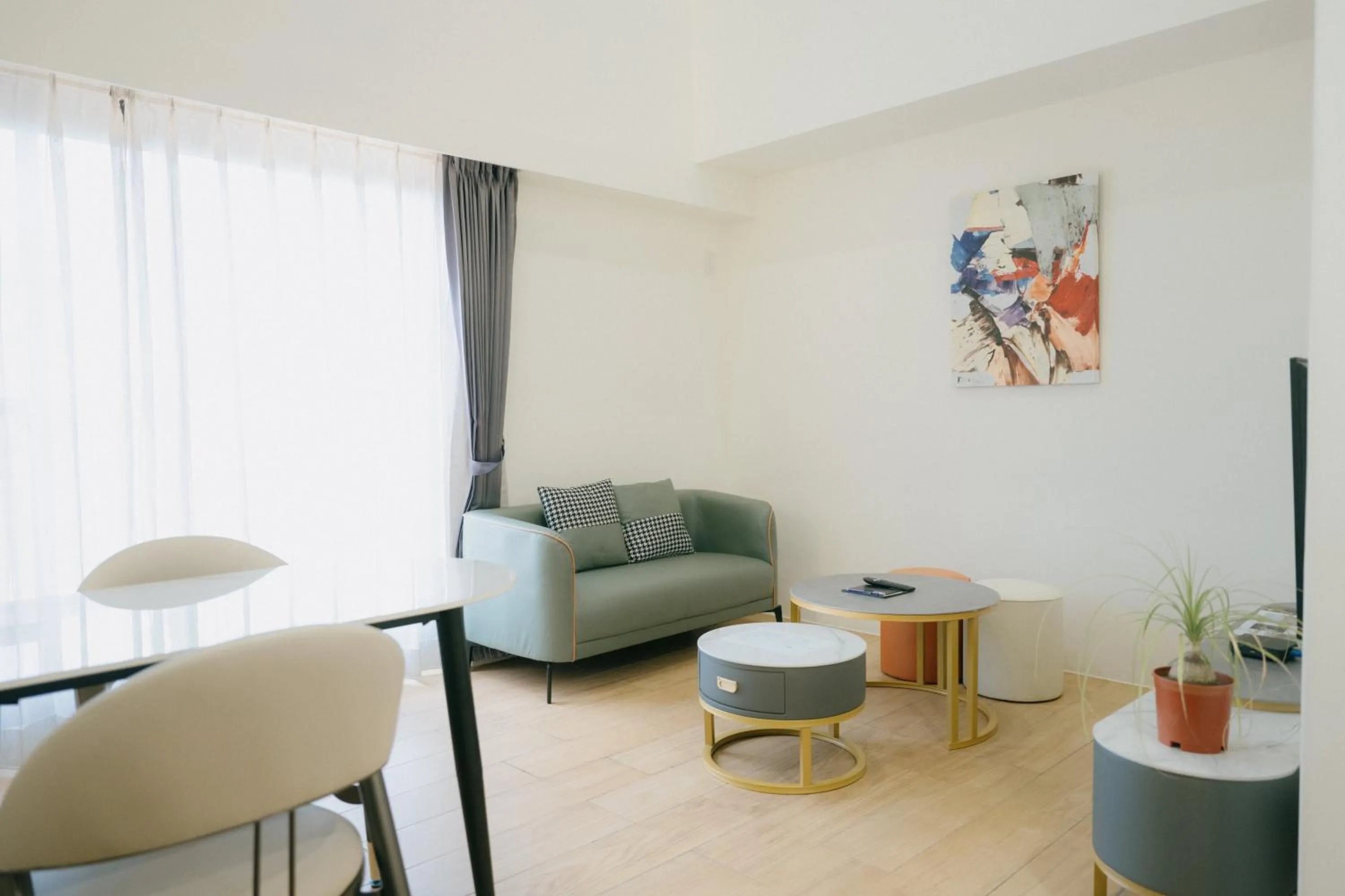 Seating area in 金金禮寓Solis hotel