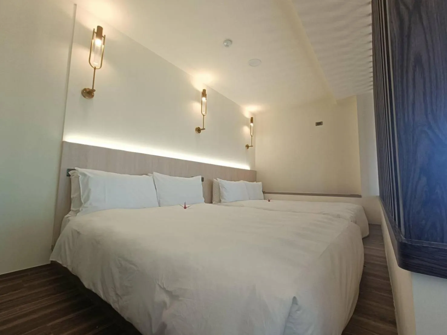 Bed in 金金禮寓Solis hotel