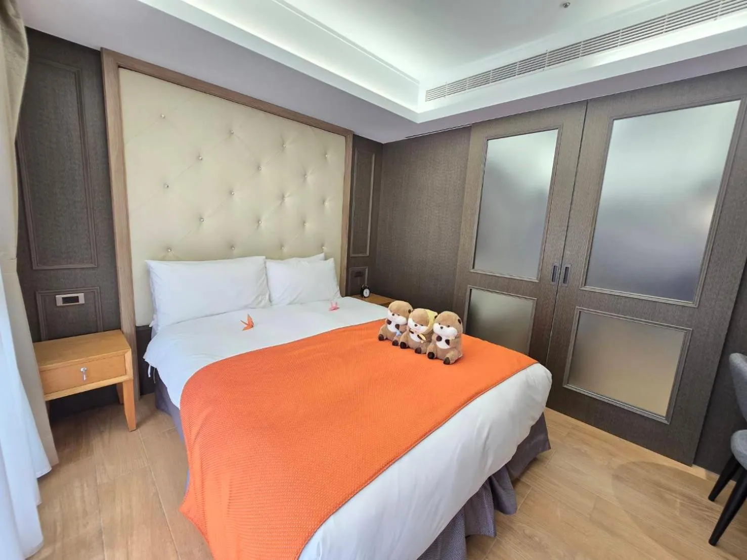 Bed in 金金禮寓Solis hotel